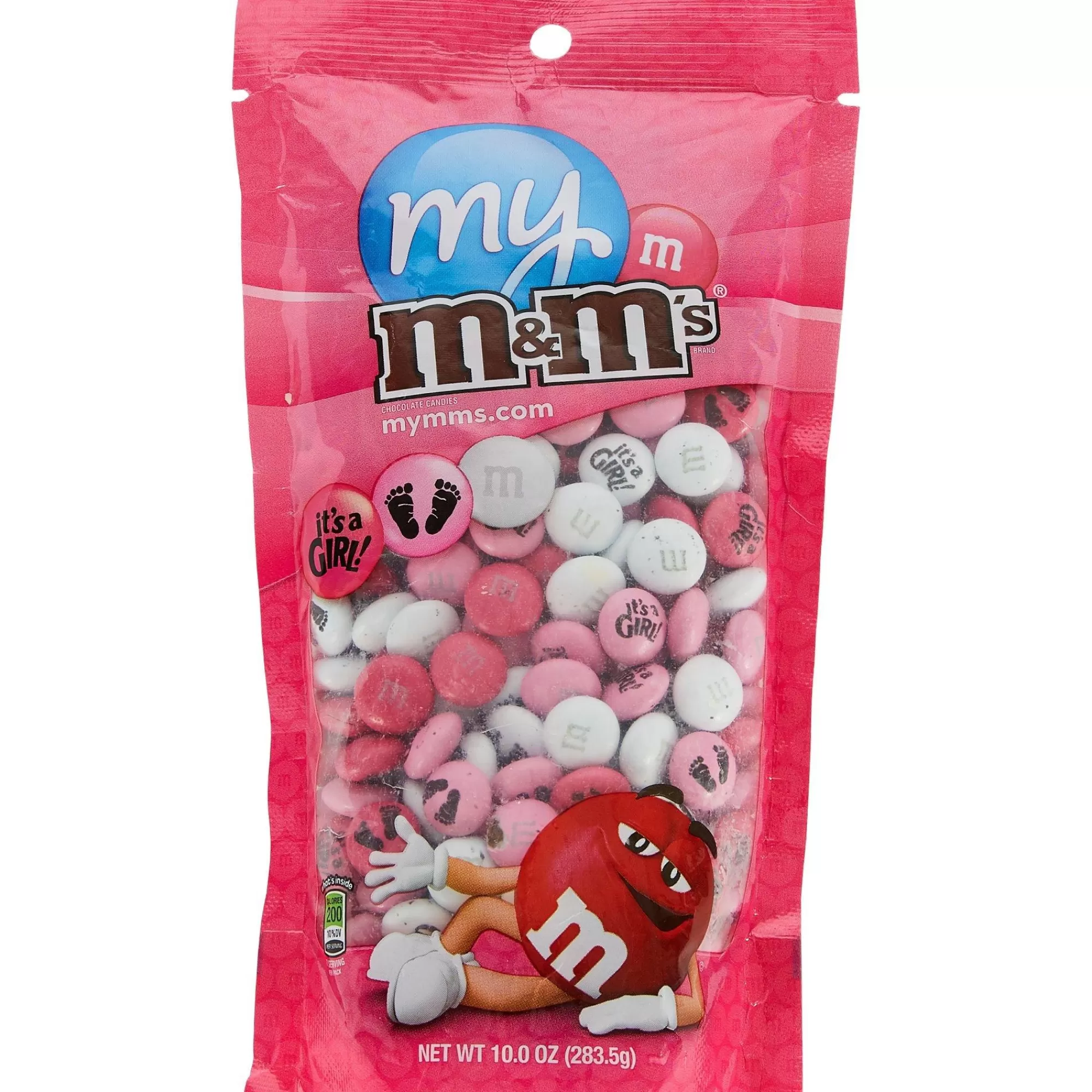 M&Ms Candy Buffet By Color-Girls Baby Shower Milk Chocolate M&M's Pink