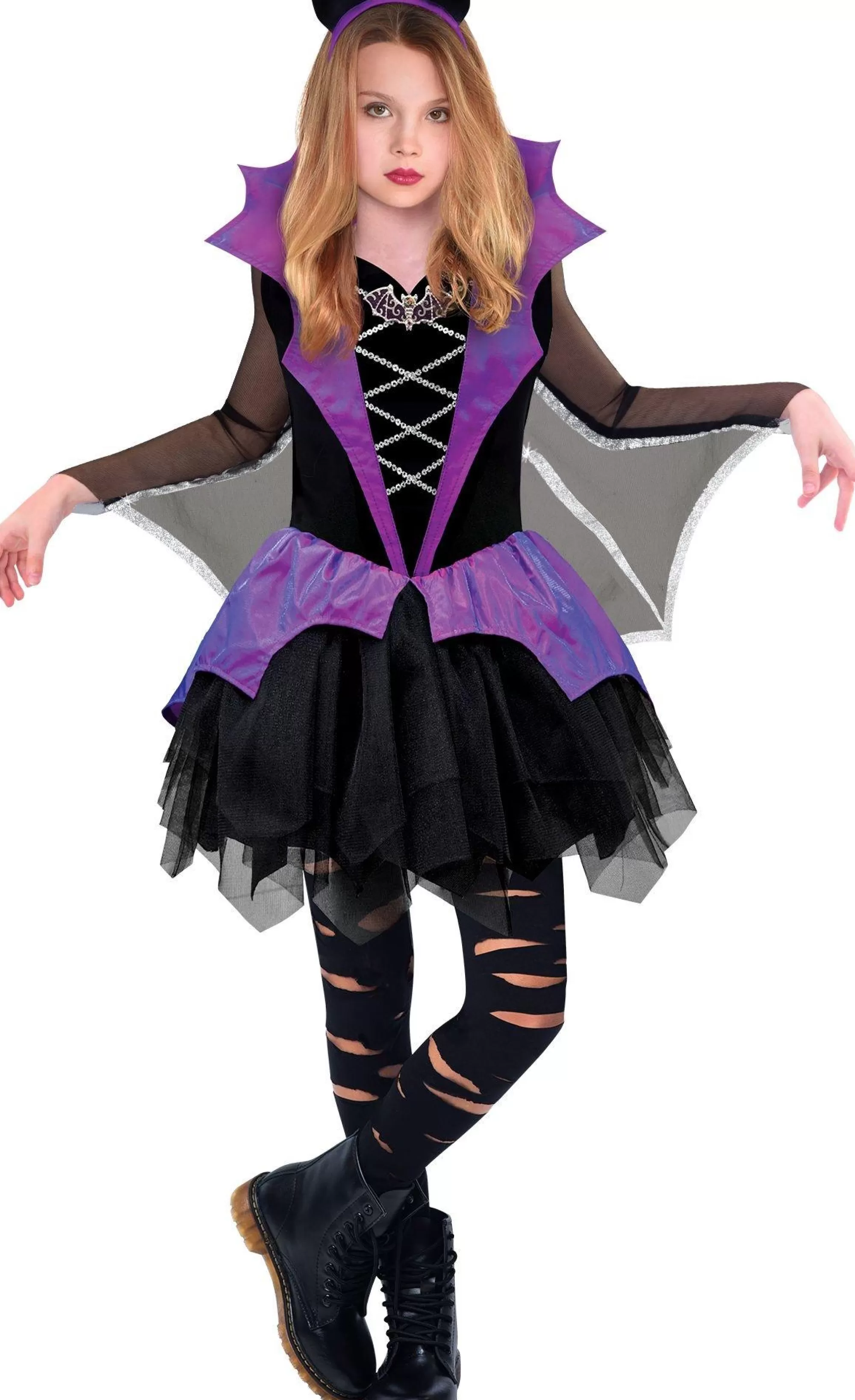 Girl Party City Animal & Bug | Girls Miss Batiness Vampire Costume