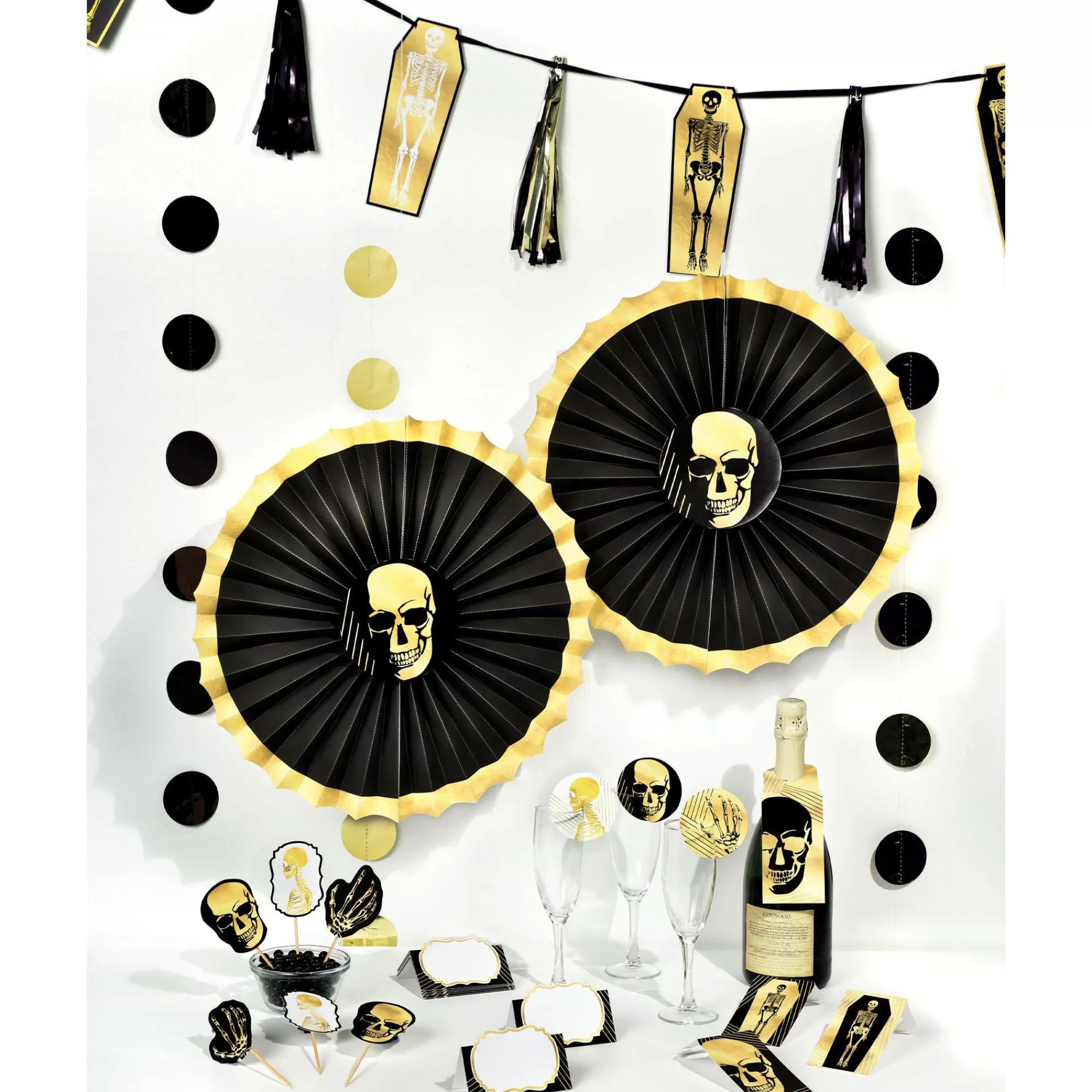 Party City Decorations | Glam Boneyard Halloween Bar Decorating Kit