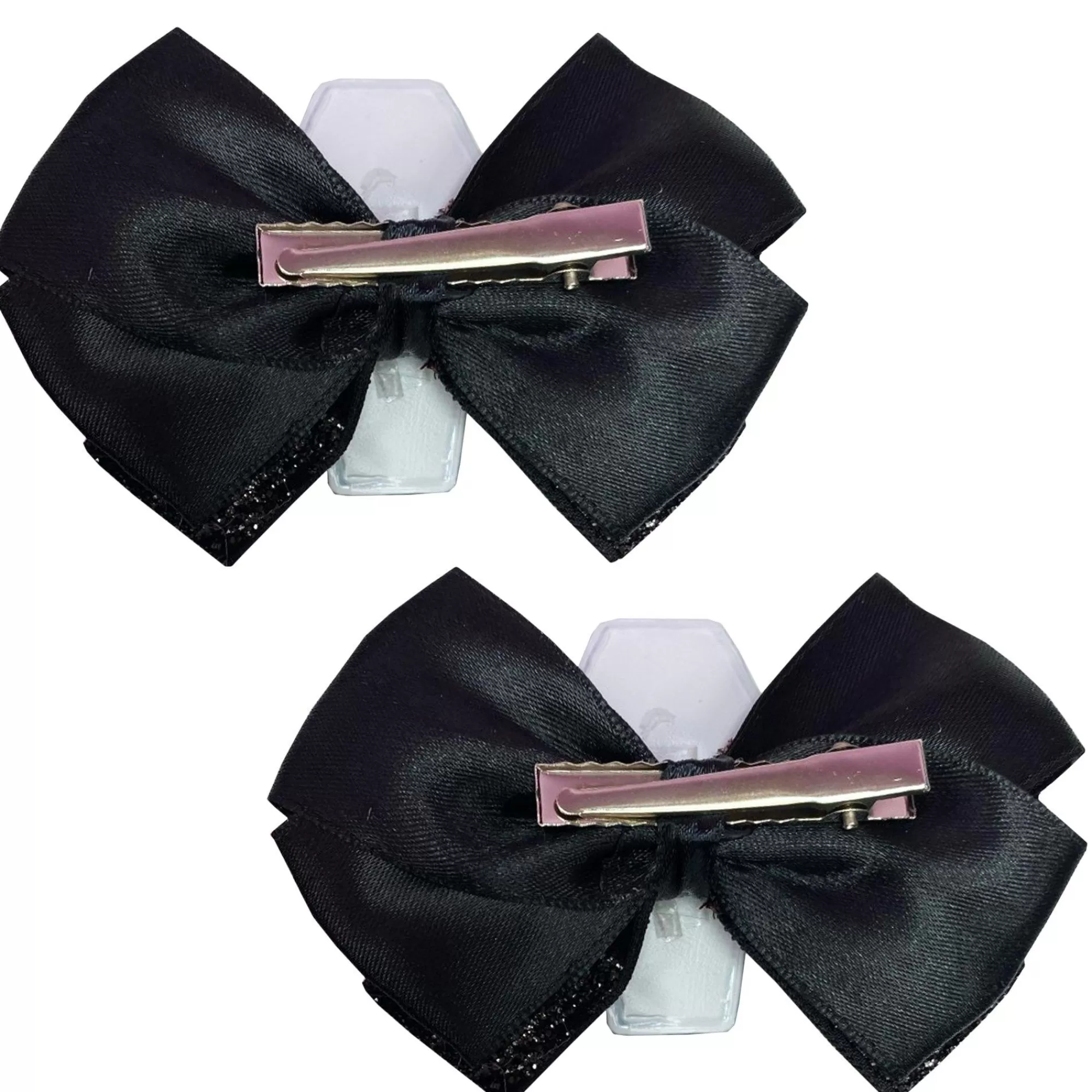 Party City Headbands, Tails-Glitter Shaker Coffin Hair Bows, 2Ct