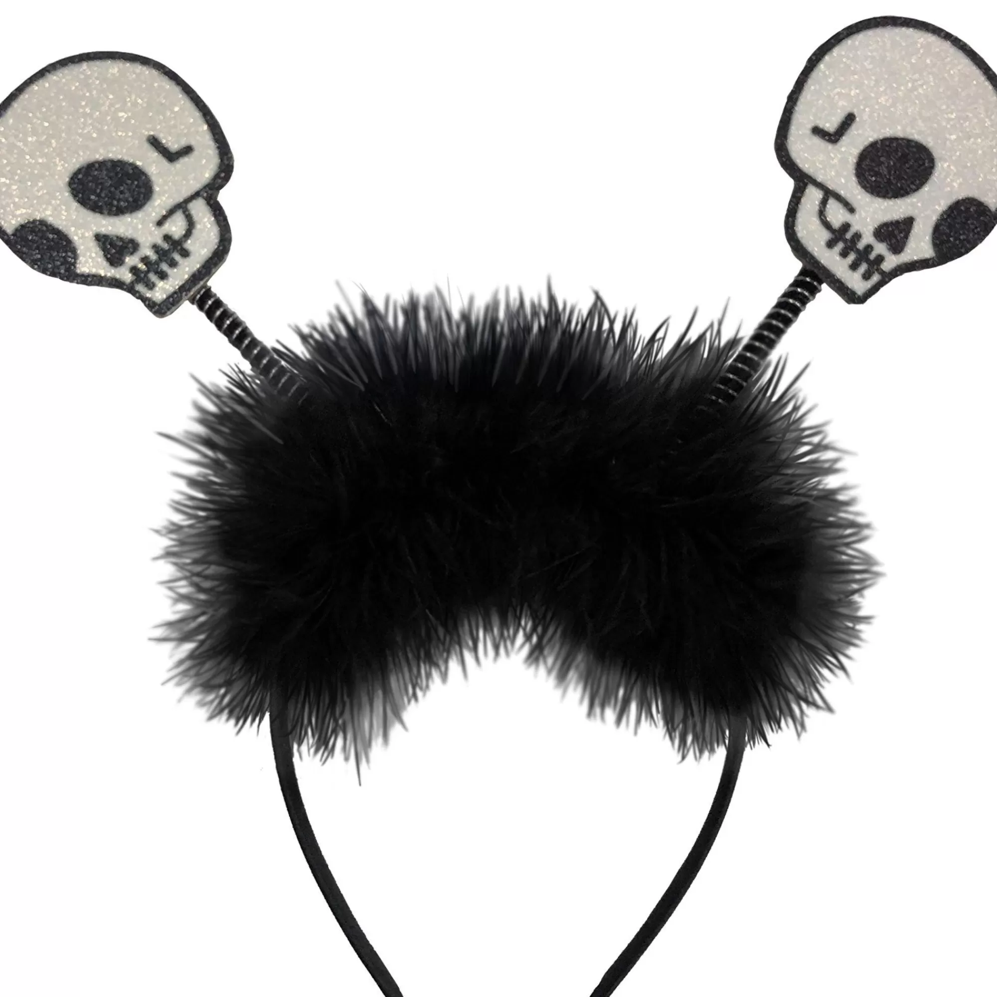 Party City Headbands, Tails-Glitter Skeleton Head Bopper