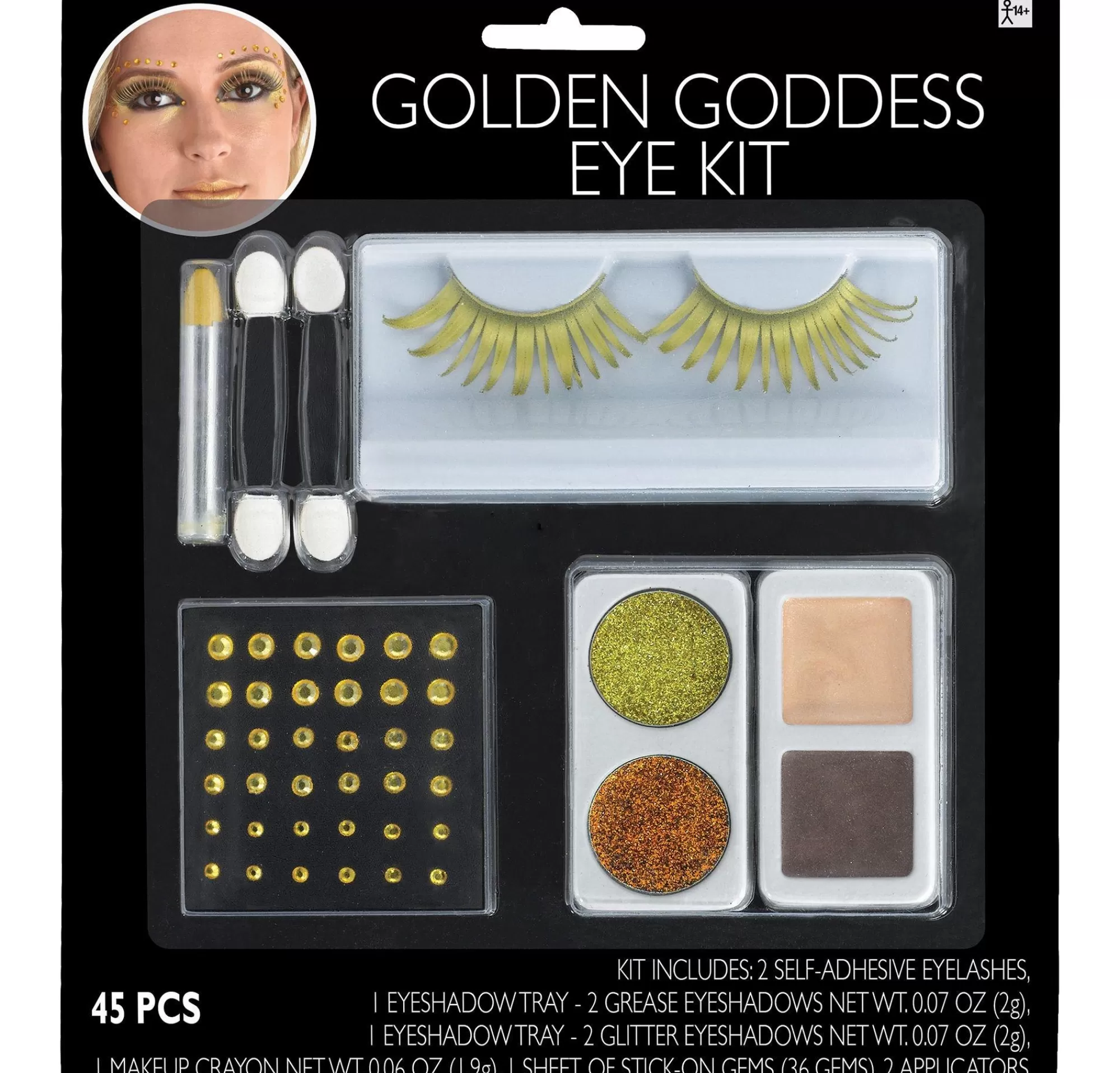 Party City Makeup-Gold Eye Makeup Kit