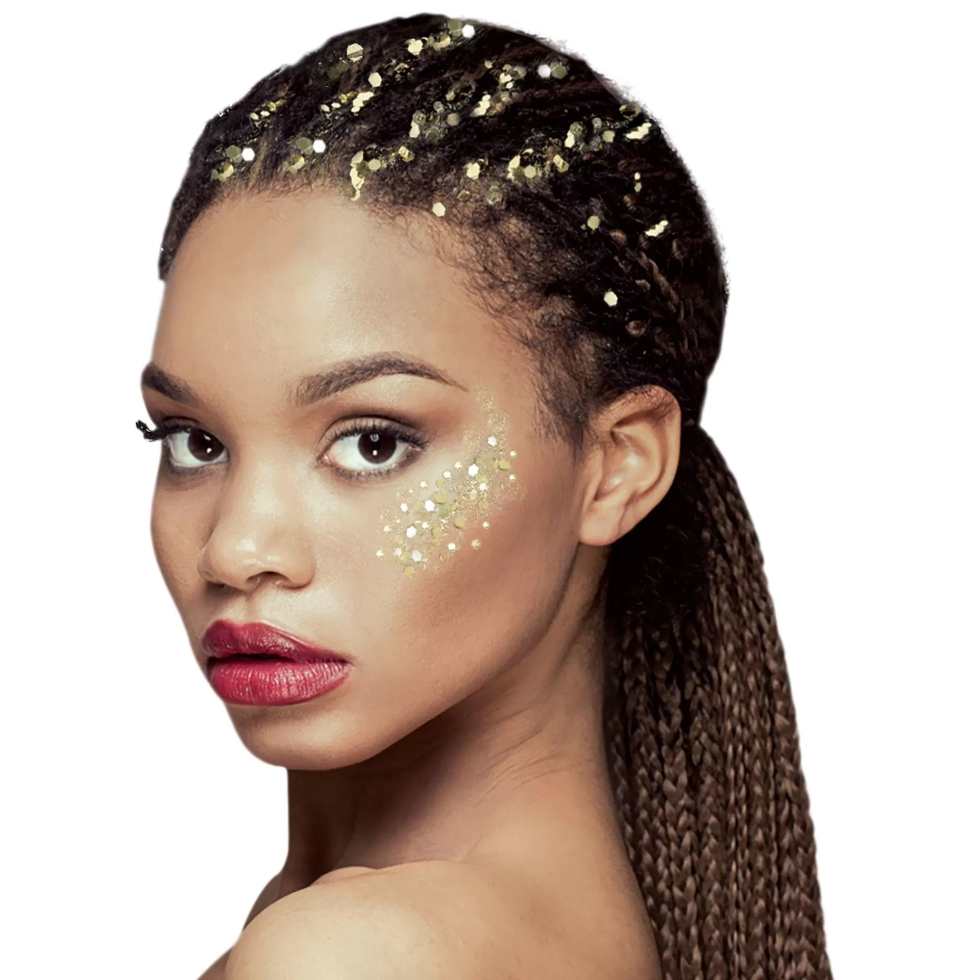 Party City Makeup-Gold Glitter Makeup Kit