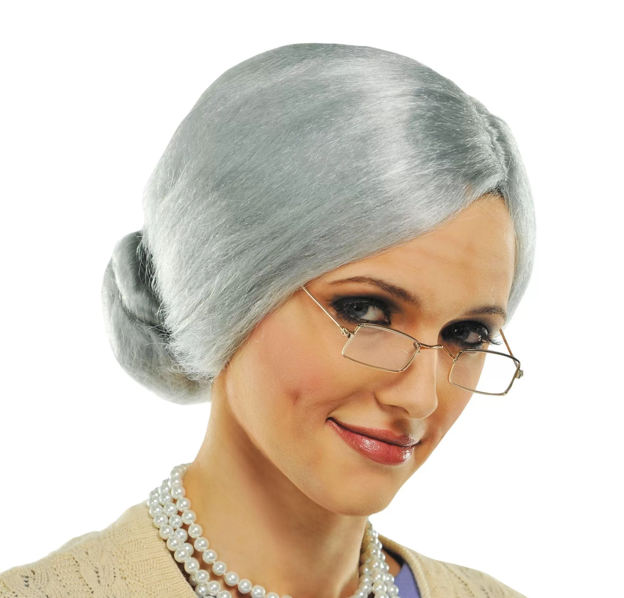 Party City Wigs-Grandma Wig