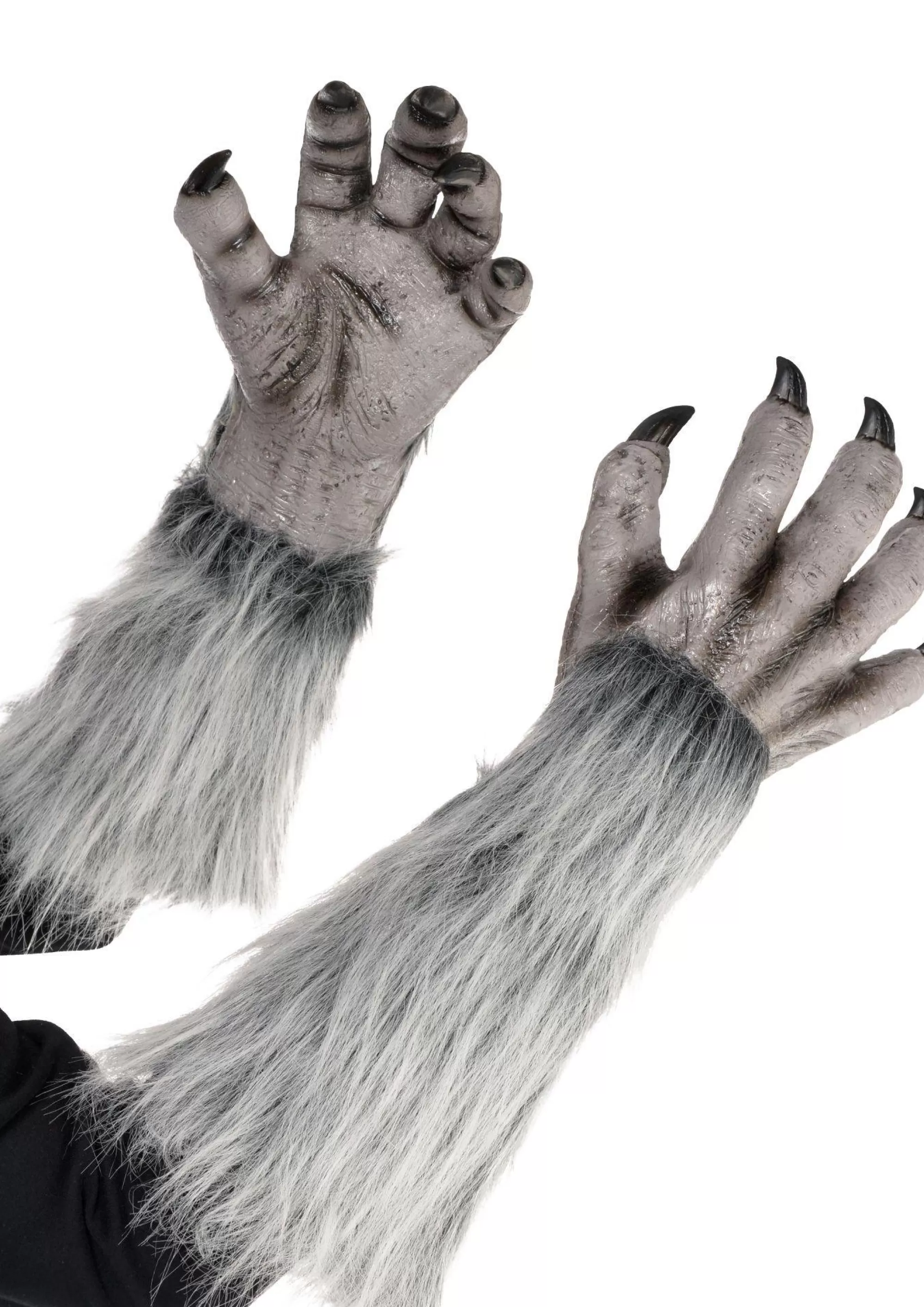 Party City Gloves-Gray Werewolf Gloves