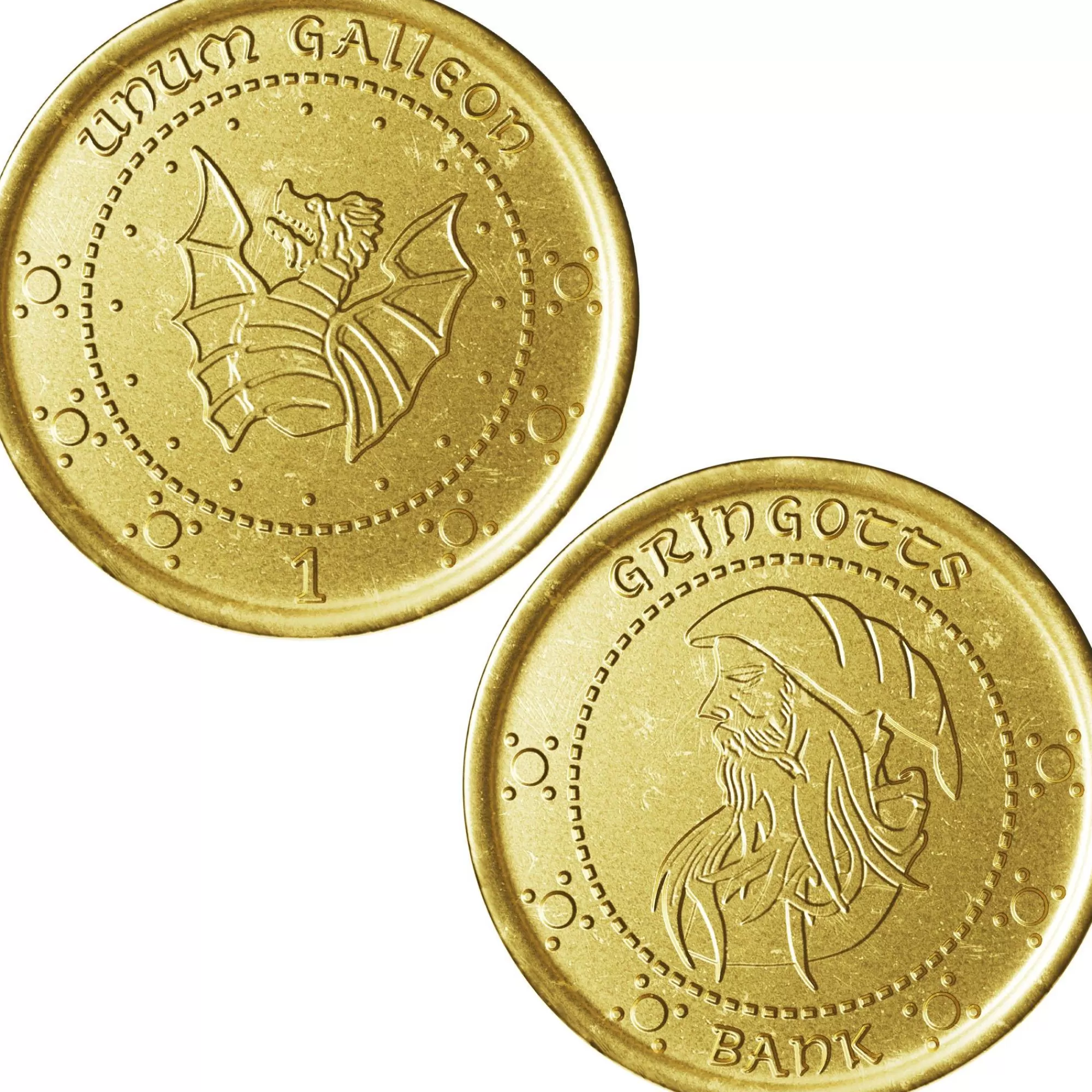 Party City Chocolate Candy-Gringotts Galleon Milk Chocolate Gold Coin, 0.81Oz - Harry Potter