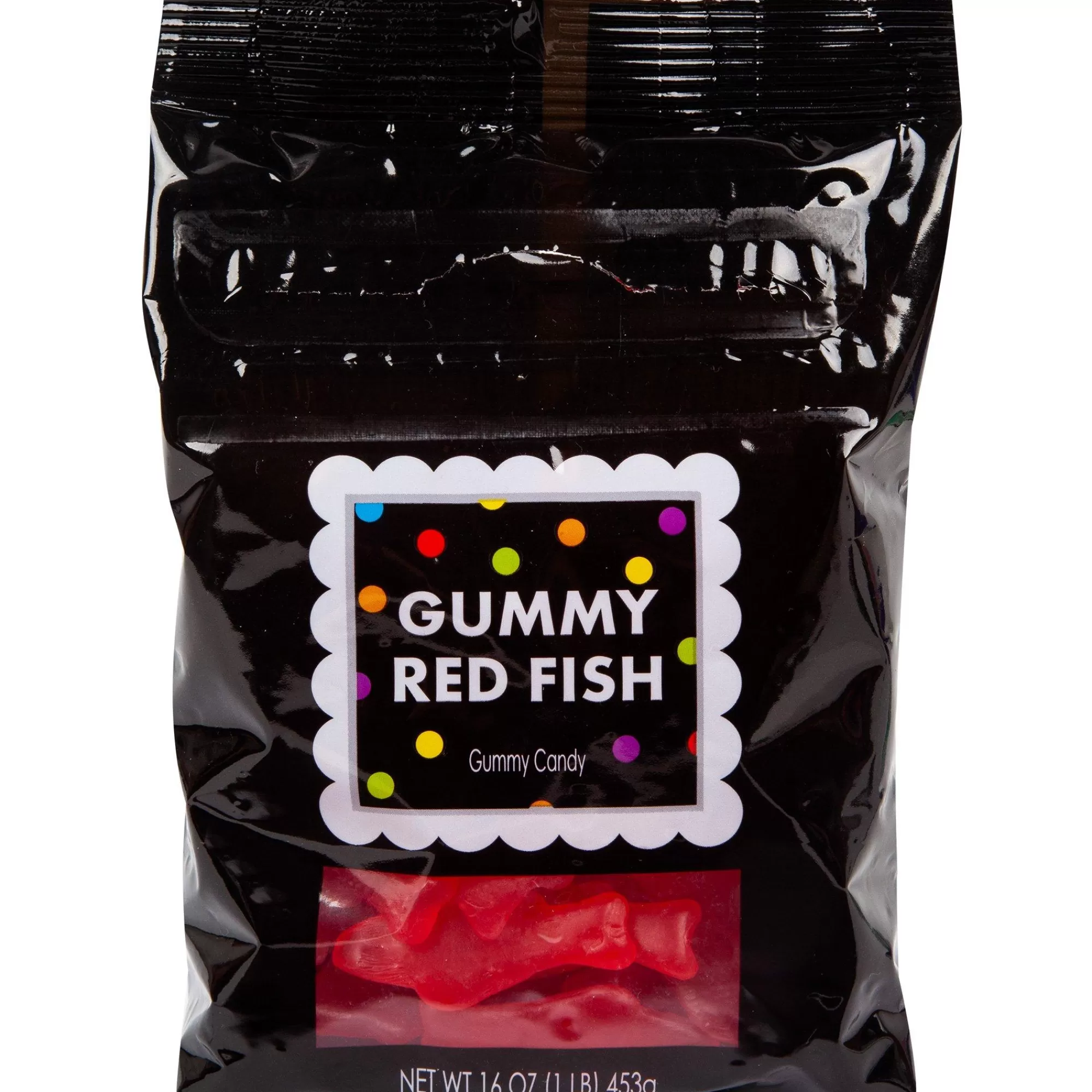 Party City Candy Buffet By Color-Gummy Red Fish, 16Oz - Raspberry Flavor