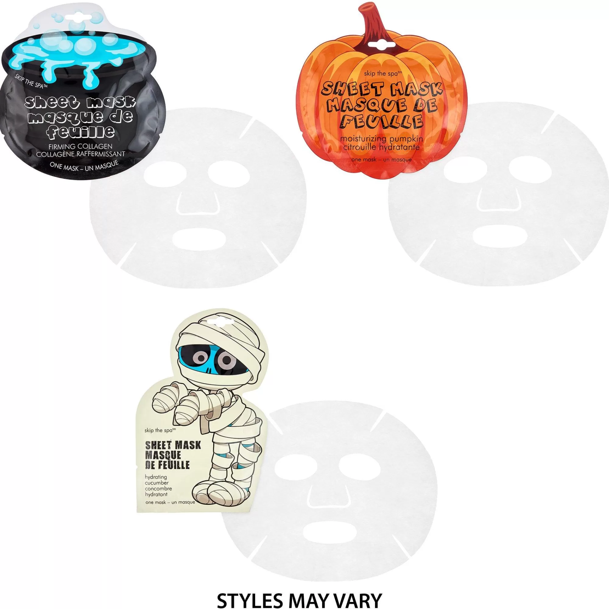 Party City Favors & Favor Bags | Halloween Firming Collagen Sheet Masks, 3Pc