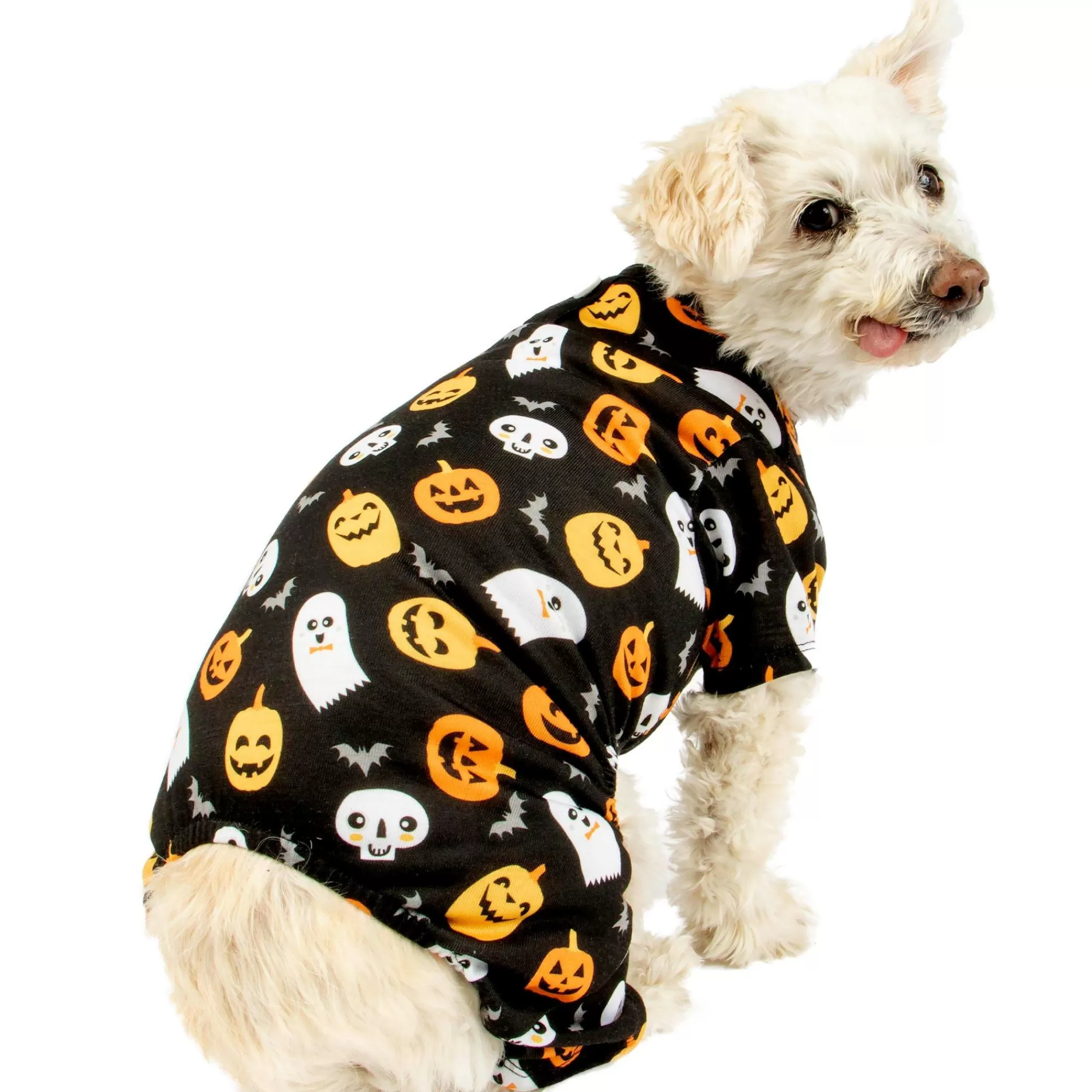 Party City Dog & Pet Costumes-Halloween Print Dog Pajamas