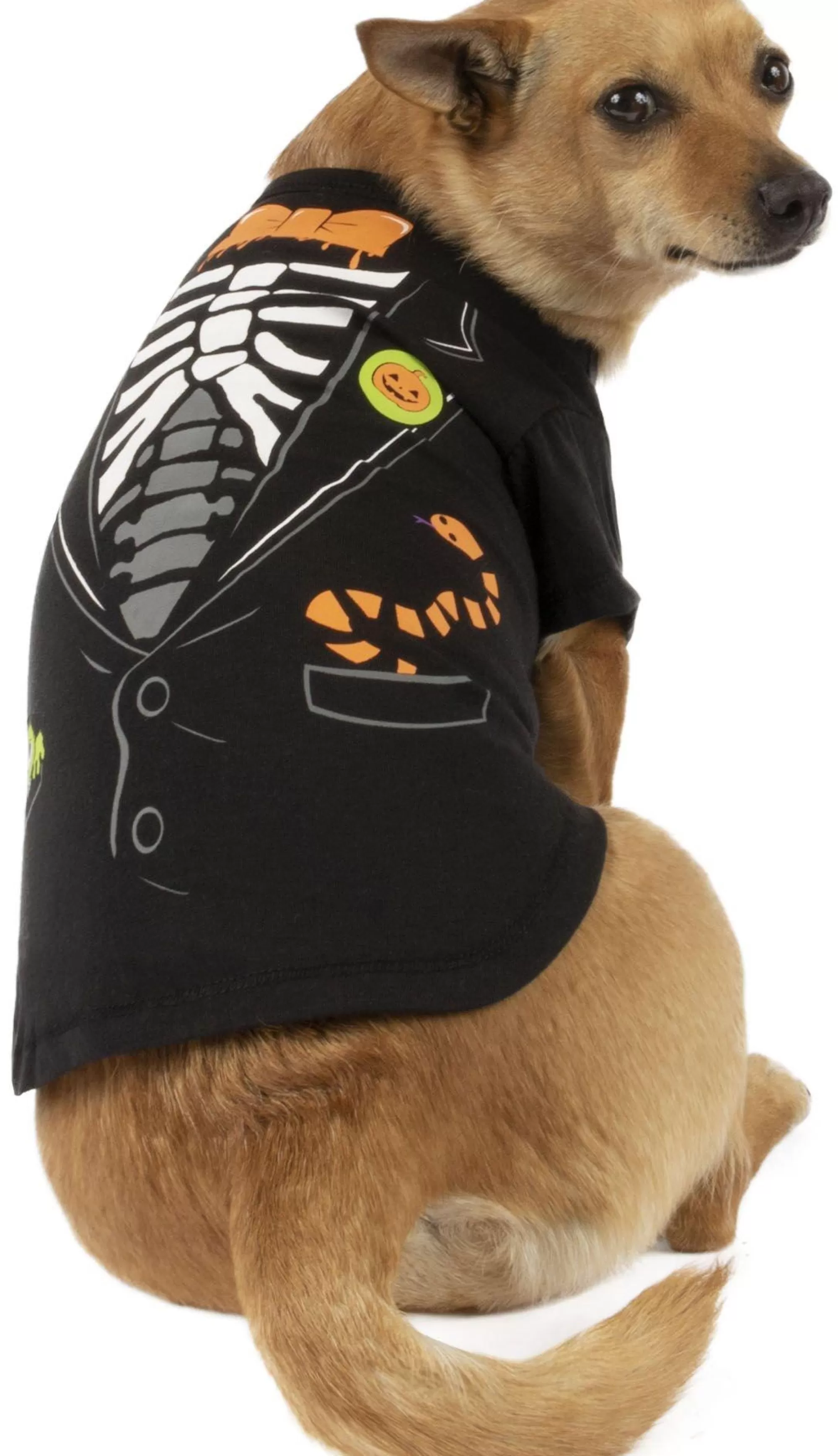 Party City Dog & Pet Costumes-Halloween Skeleton Tuxedo T-Shirt For Dogs