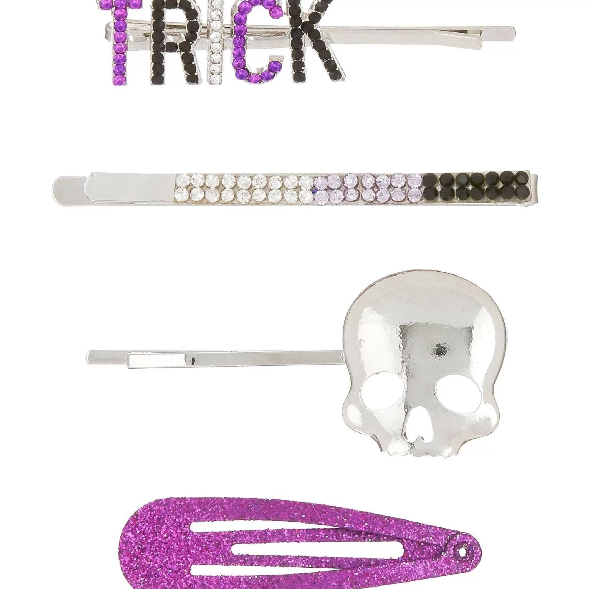 Party City Headbands, Tails-Halloween Trick Bobby Pin & Hair Clip Set, 4Pc