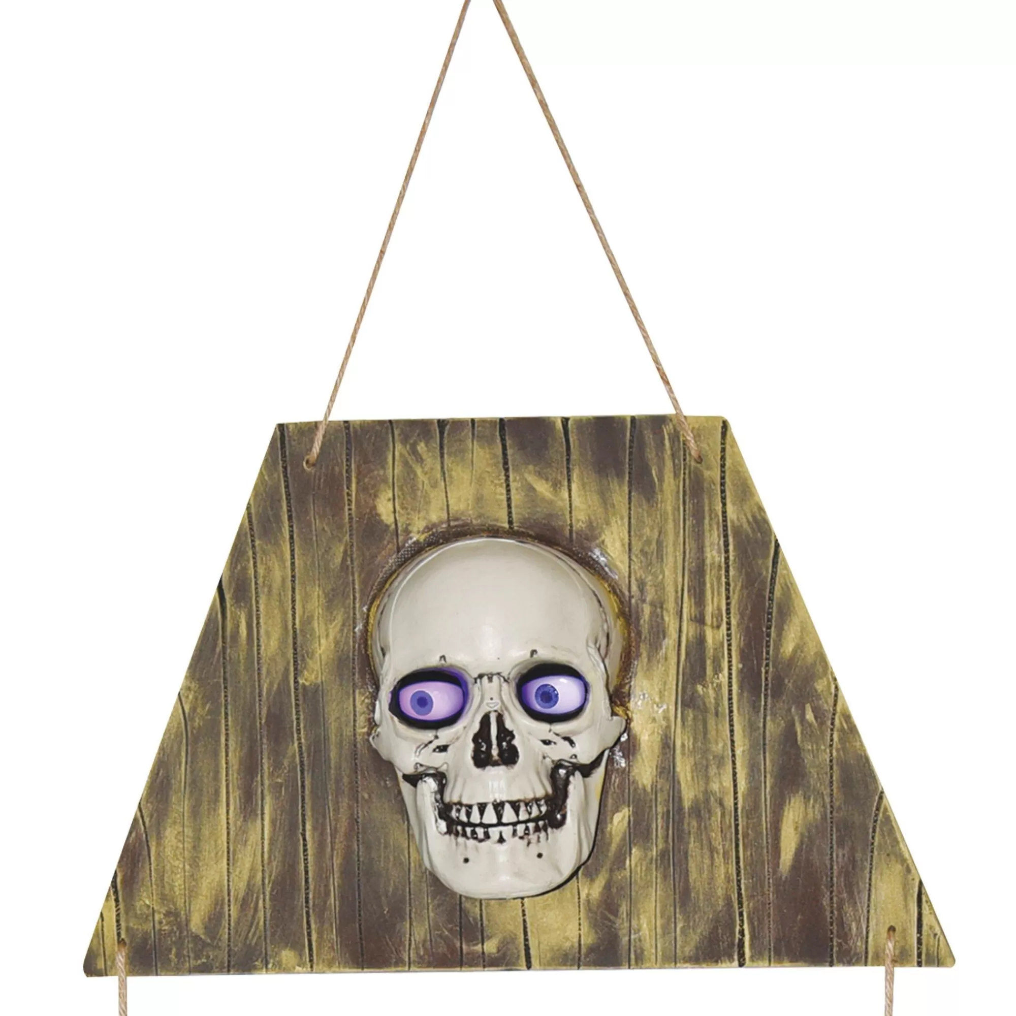 Party City Door Décor & Signs | Hanging Coffin With Animated Skull, 5Ft - Halloween Decoration