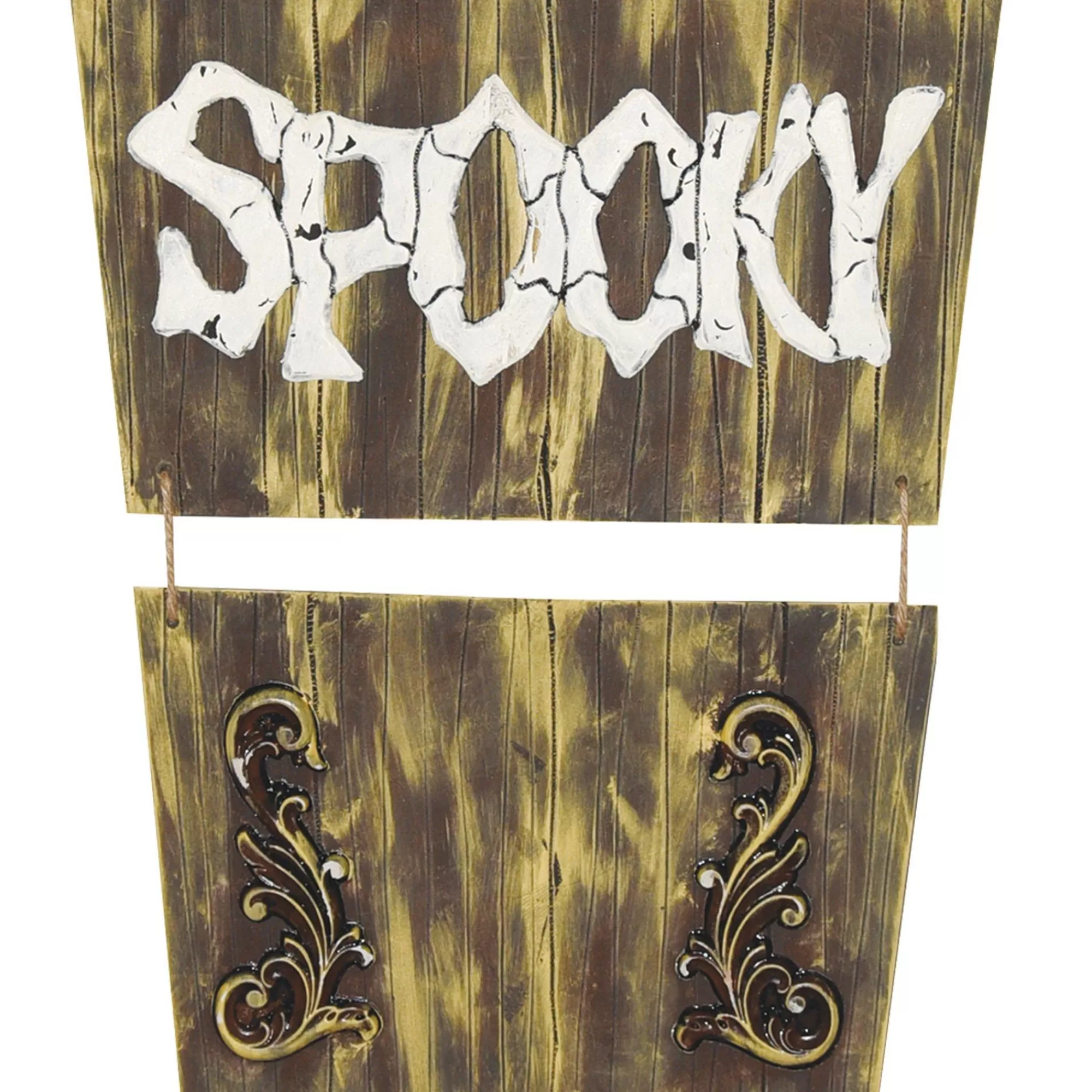 Party City Door Décor & Signs | Hanging Coffin With Animated Skull, 5Ft - Halloween Decoration