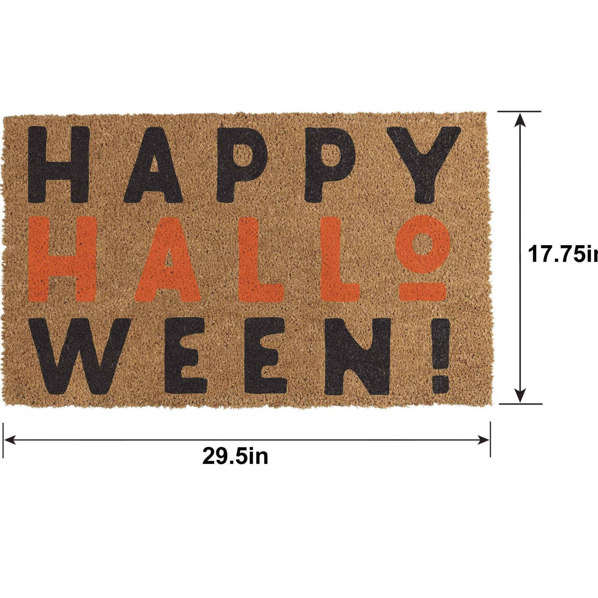 Party City Home Décor | Happy Halloween Coir Doormat, 29.5In X 17.75In