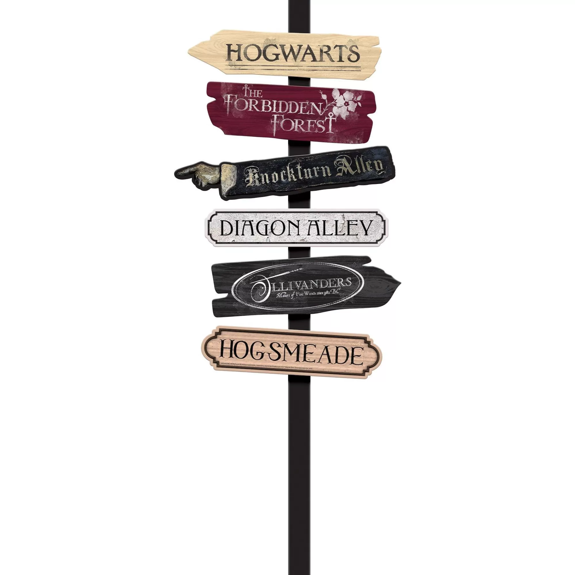 Party City Harry Potter Hogwarts | Harry Potter Fiberboard Directional Yard Stake, 47.1In