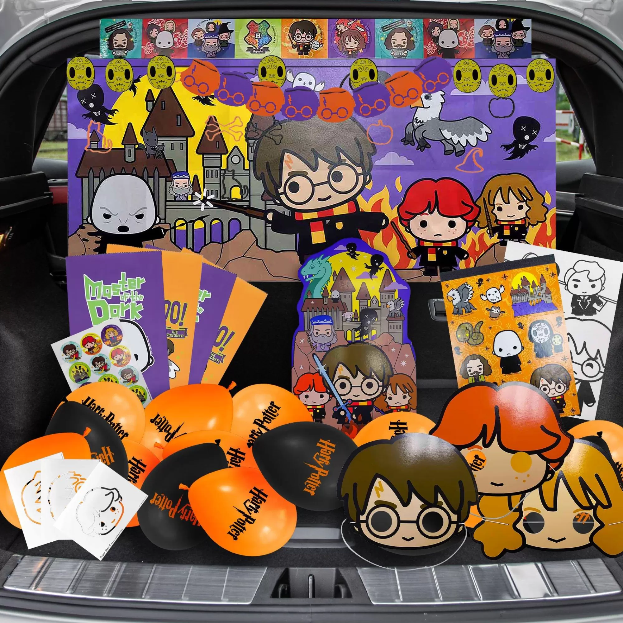 Party City Harry Potter Hogwarts | Harry Potter Halloween Trunk-Or-Treat Kit