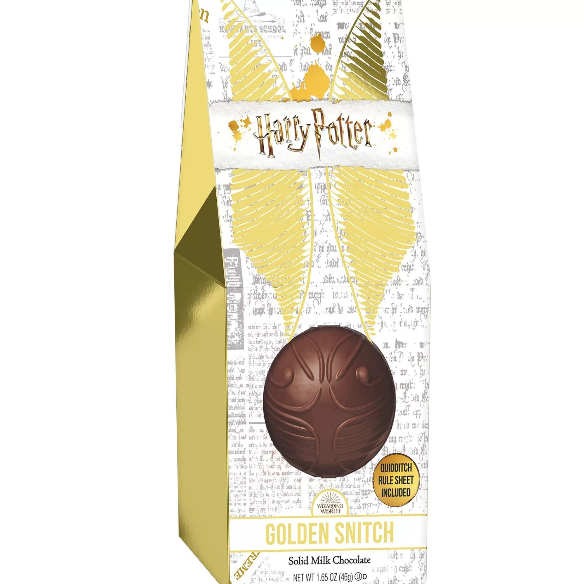Jelly Belly Chocolate Candy-Harry Potter Solid Milk Chocolate Golden Snitch, 1.65Oz -