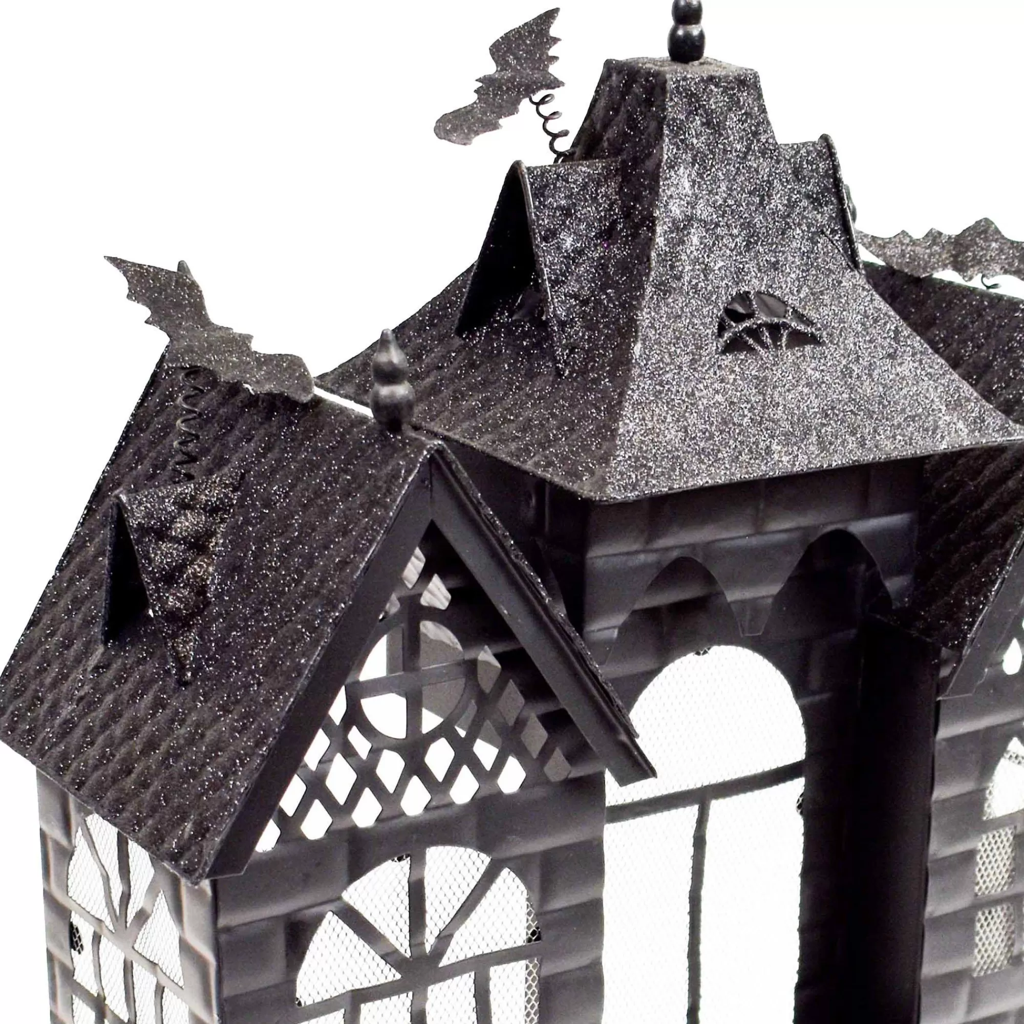 Party City Table Décor & Centerpieces | Haunted Manor Metal Tea Light Candle Holder, 10In - Halloween Decoration