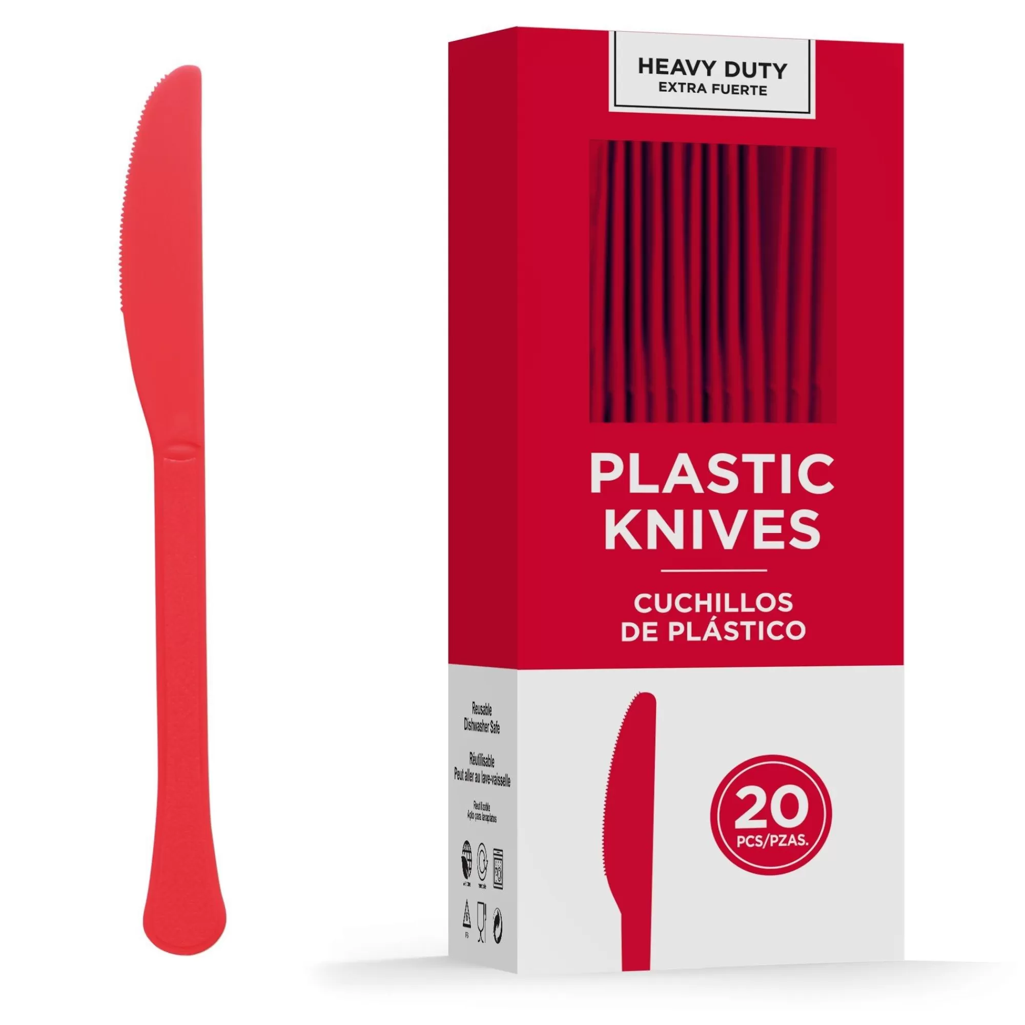 Party City Get Axed | Heavy-Duty Plastic Knives, 20Ct