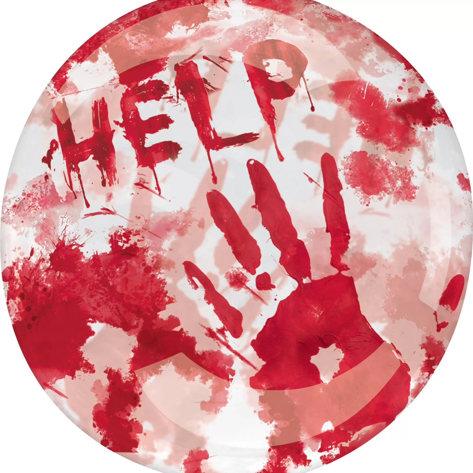 Party City Balloons | Help Blood Splatter Plastic Balloon, 18In - Clearz