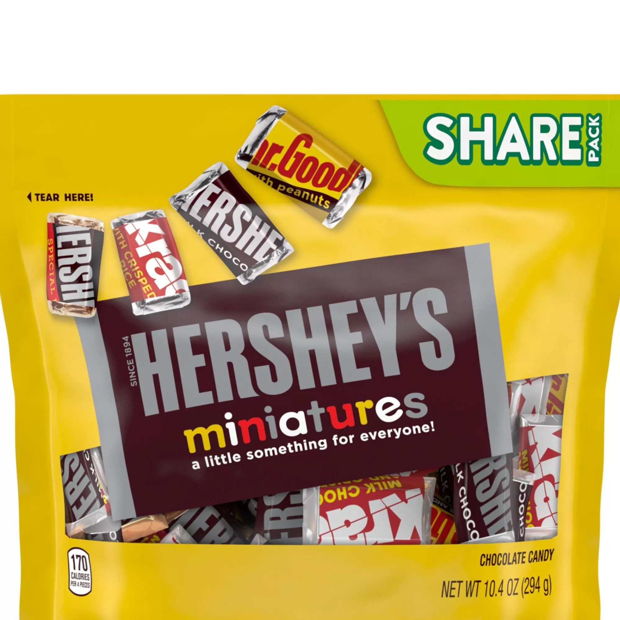 Hershey's Chocolate Candy- Miniatures Share Pack, 10.4Oz