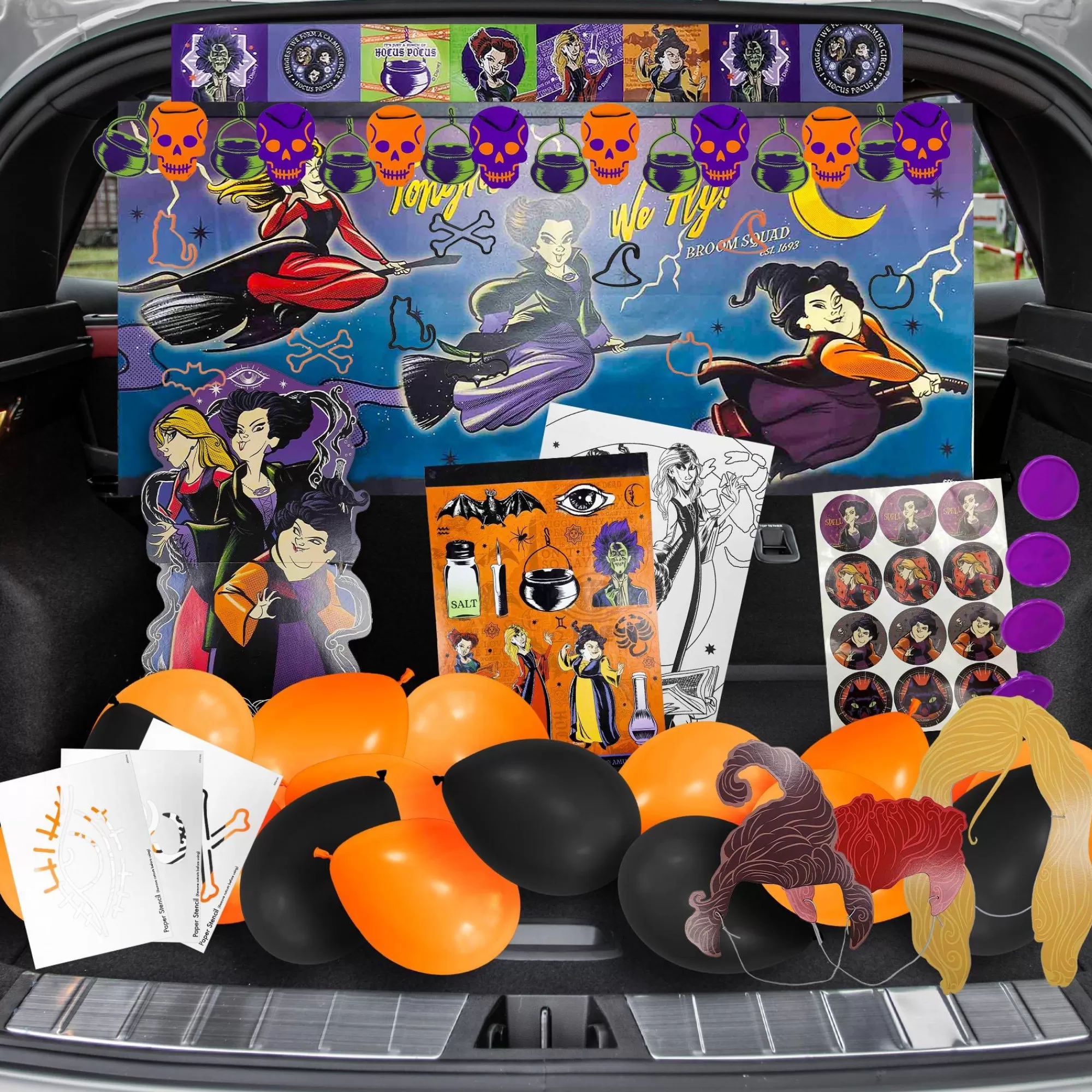 Party City Trunk Or Treat | Hocus Pocus Halloween Trunk-Or-Treat Kit