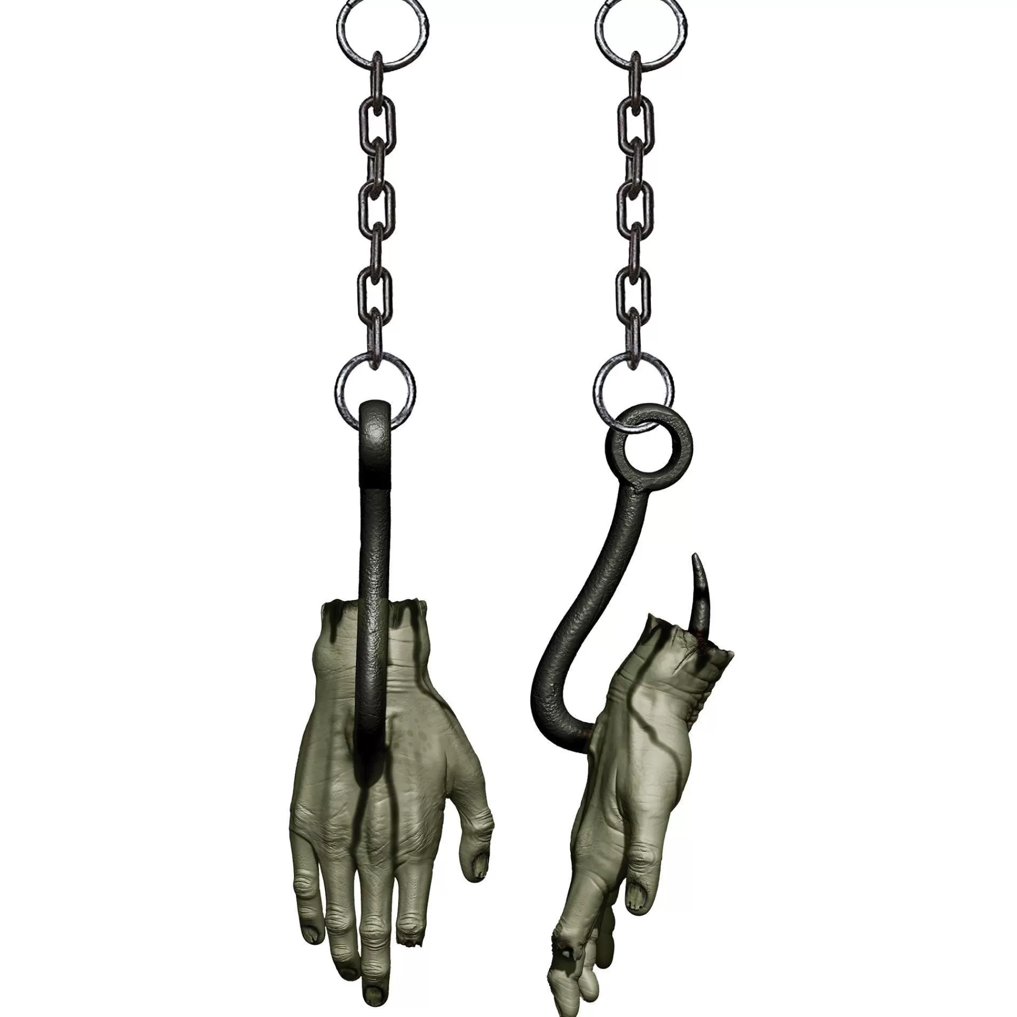 Party City Hanging Decorations | Hooked Bloody Zombie Hand Plastic Hanging Decoration, 12.5In