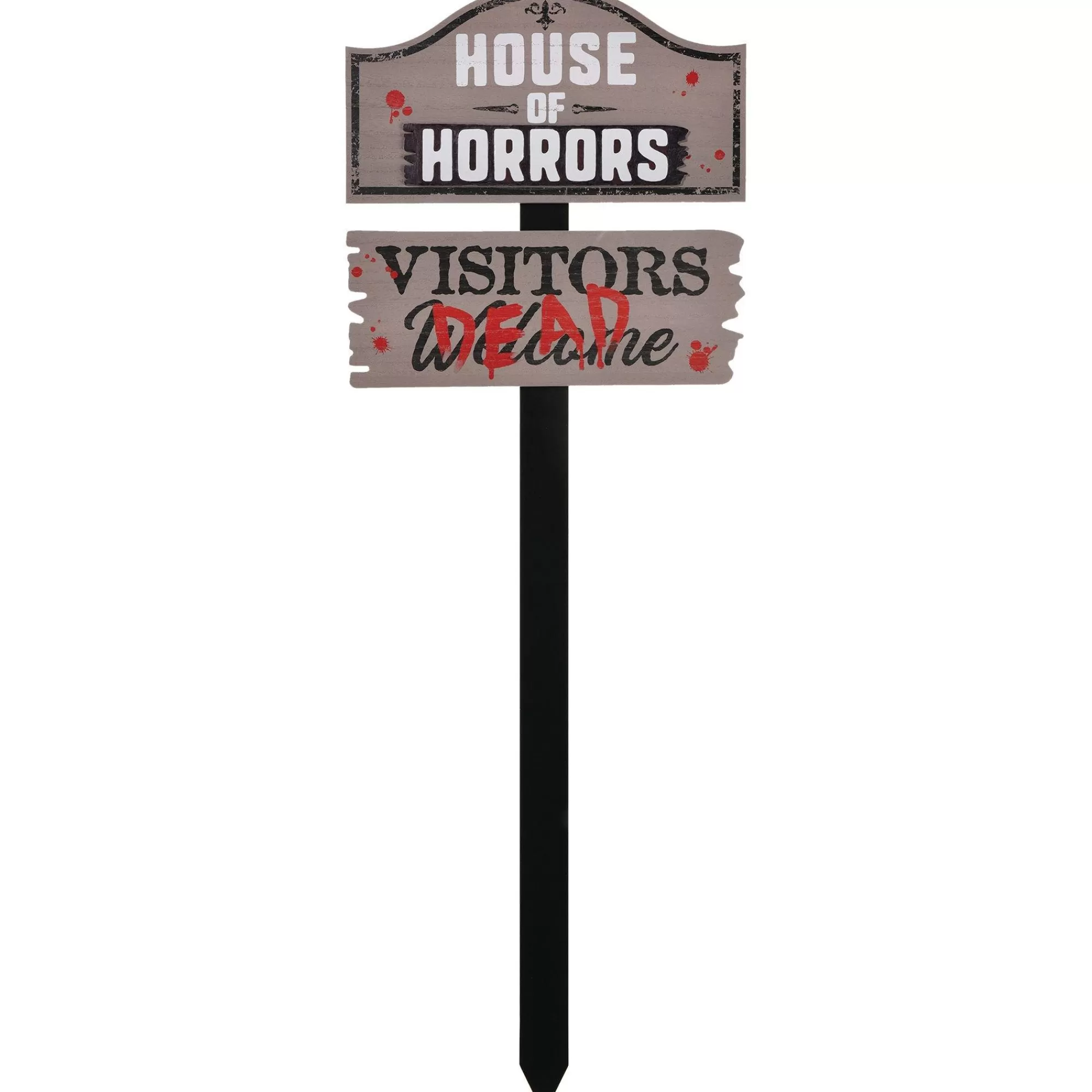 Party City Yard Stakes & Signs | House Of Horrors Yard Stake