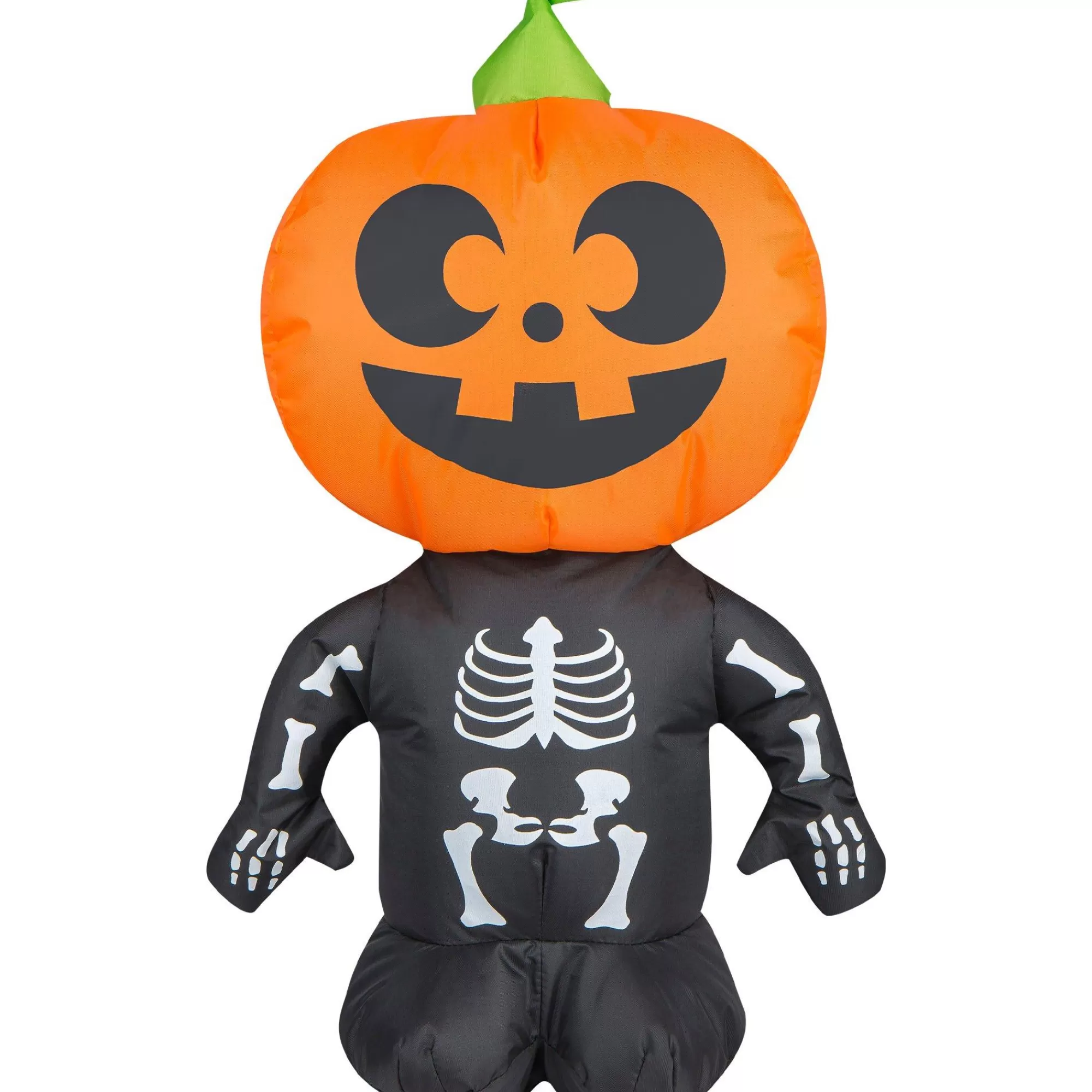 Party City Spooky Friends | Inflatable Halloween Pumpkin Boy Decoration, 19.6In