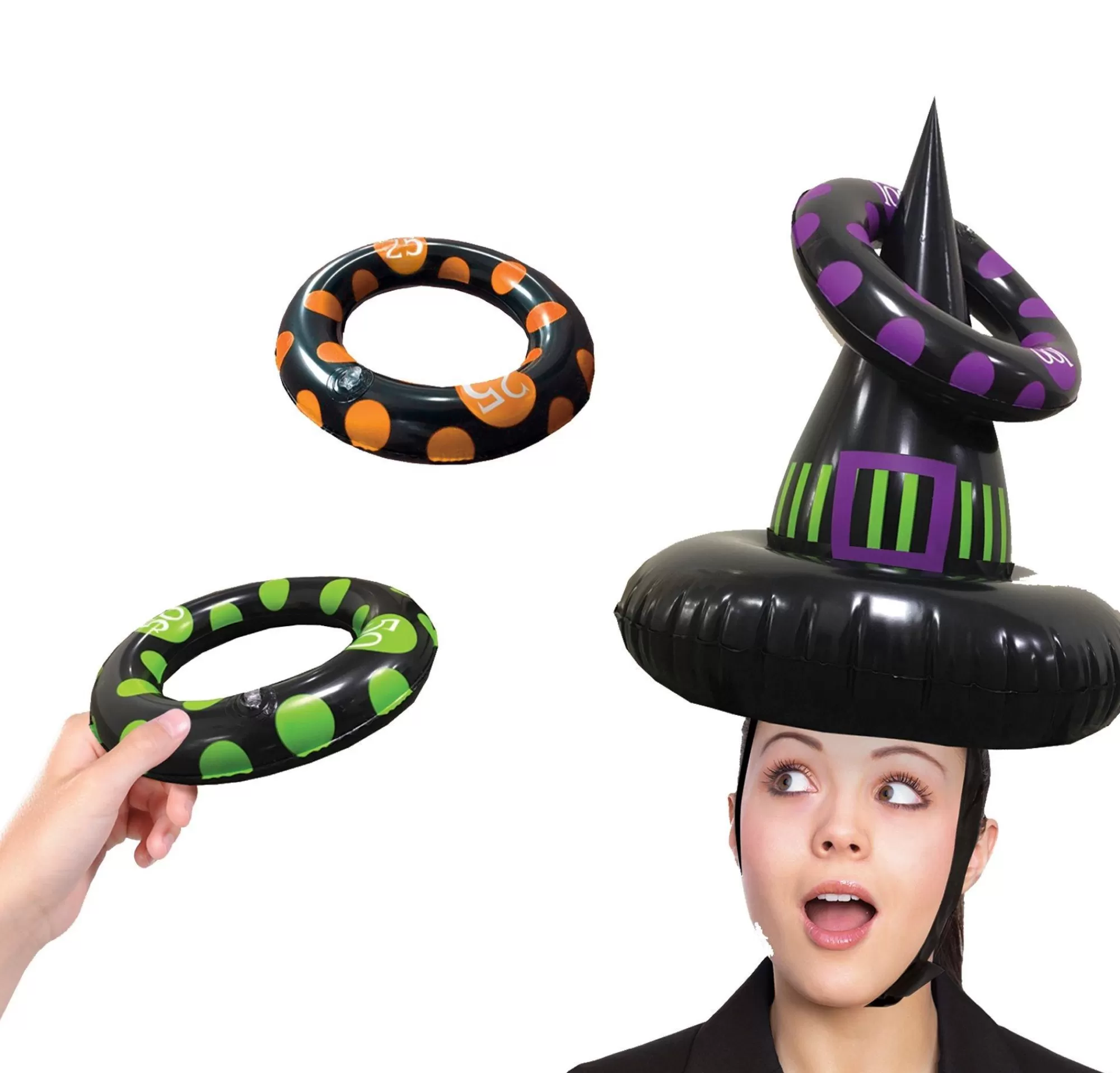 Party City Pi Atas, Games, & Activities | Inflatable Witch Hat Ring Toss Game