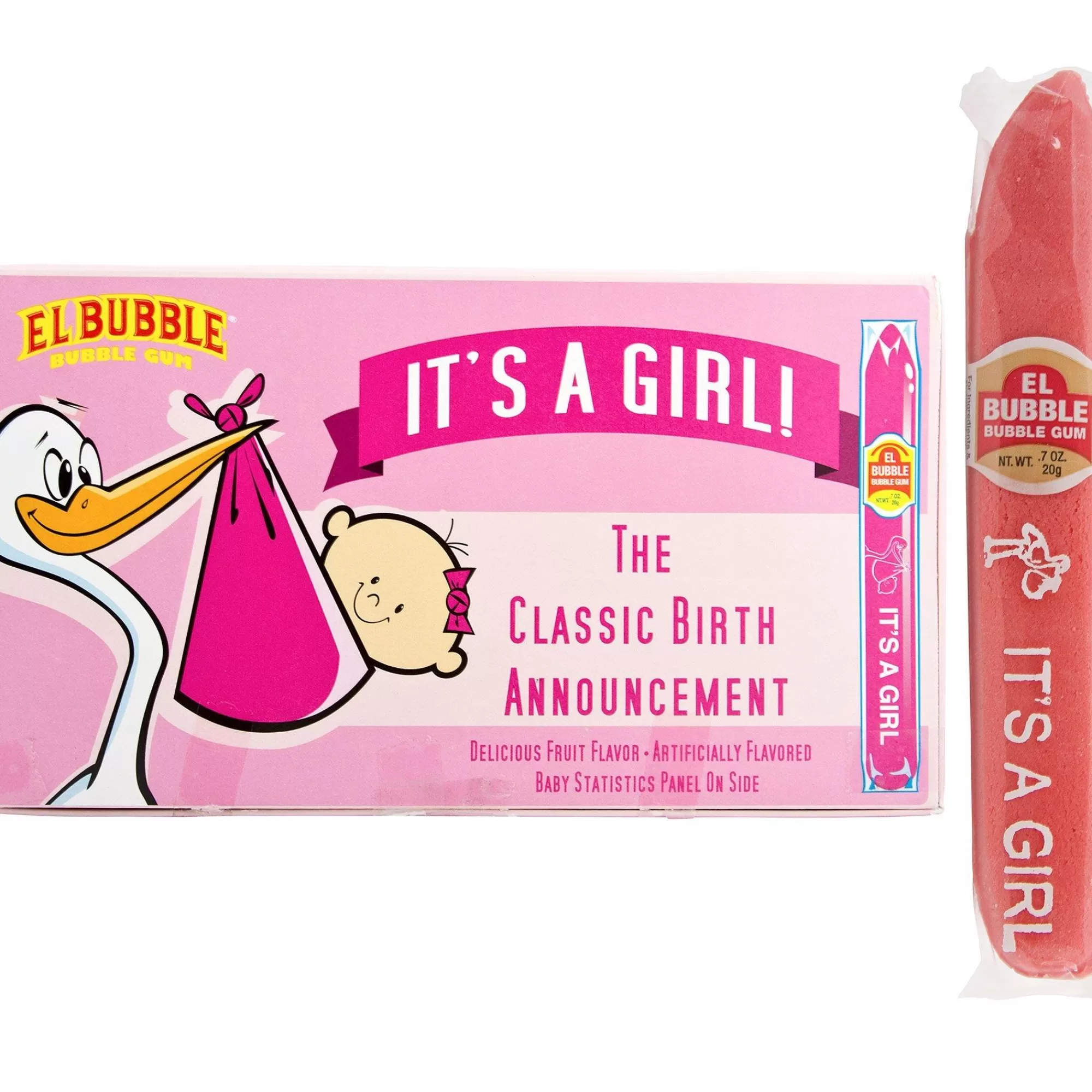 Party City Candy Buffet By Color-It's A Girl Bubble Gum Cigars 36Ct Pink