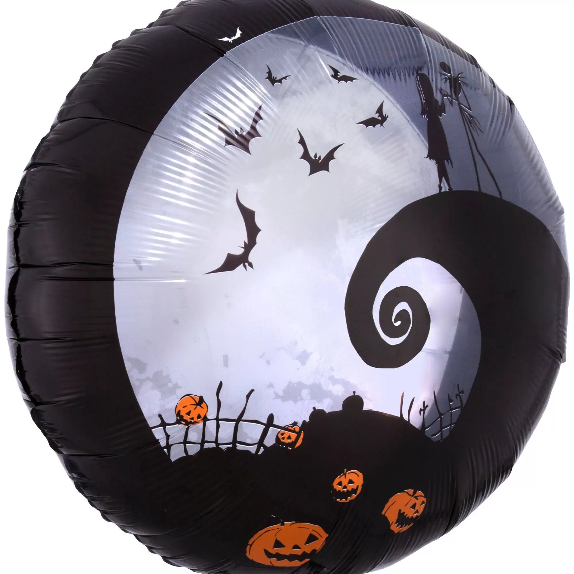 Party City The Nightmare Before Christmas | Jack & Sally Halloween Round Foil Balloon, 28In - The Nightmare Before Christmas
