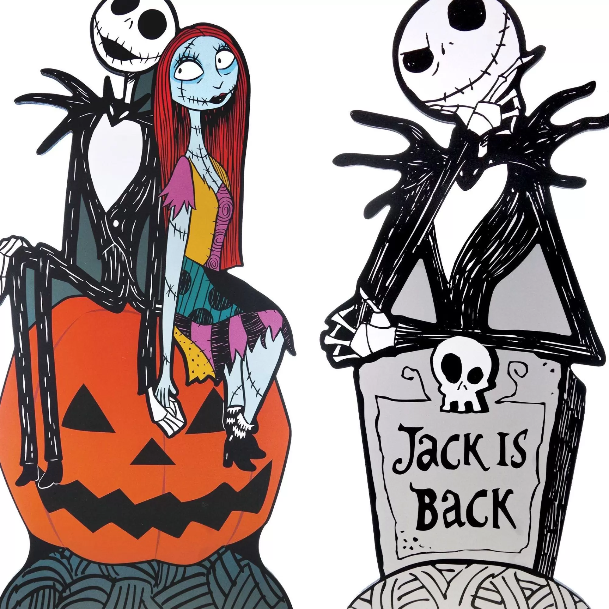 Party City The Nightmare Before Christmas | Jack Skellington Or Jack & Sally Mdf Sign, 30In - Disney The Nightmare Before Christmas