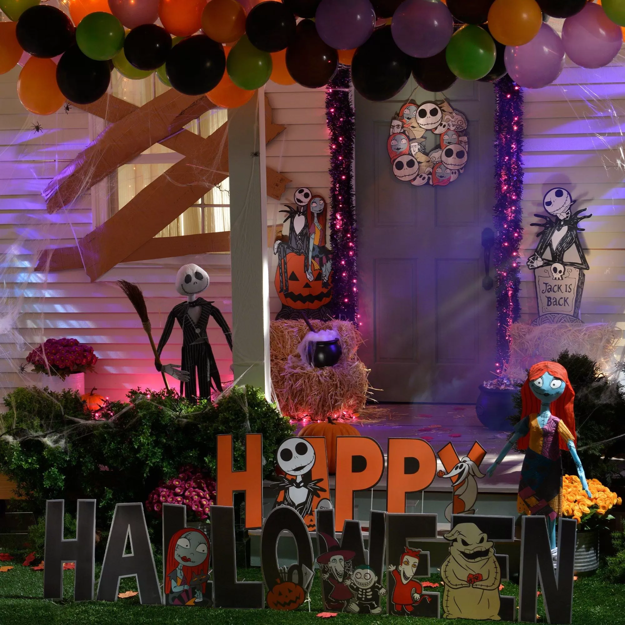 Party City The Nightmare Before Christmas | Jack Skellington Or Jack & Sally Mdf Sign, 30In - Disney The Nightmare Before Christmas