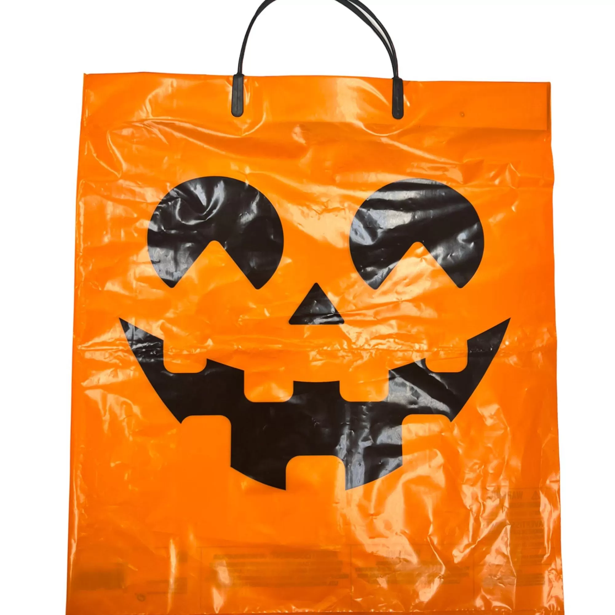 Party City Trick-Or-Treat Bags & Buckets | Jack-O'-Lantern Plastic Trick-Or-Treat Bag, 14In X 15.5In