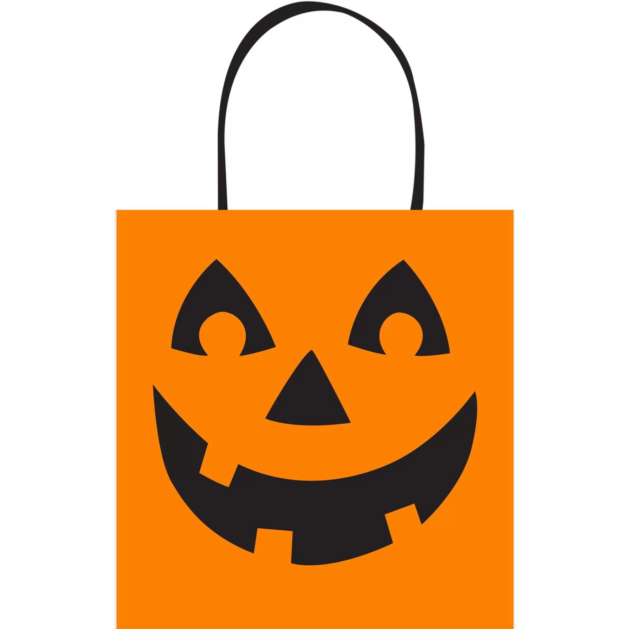 Party City Trick-Or-Treat Bags & Buckets | Jack-O'-Lantern Plastic Trick-Or-Treat Bag, 14In X 15.5In