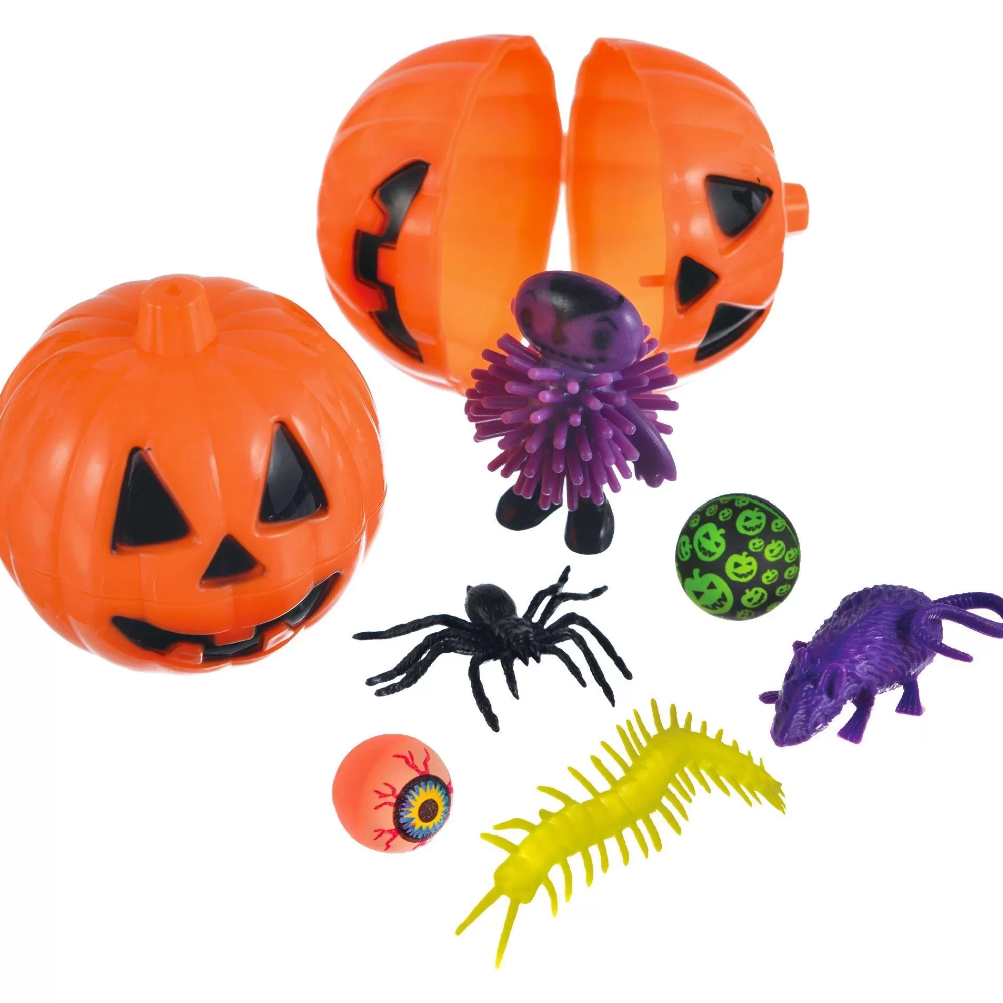 Party City Favors & Favor Bags | Jack-O'-Lantern Toy Unboxing Plastic & Rubber Favors, 2.5In, 12Ct