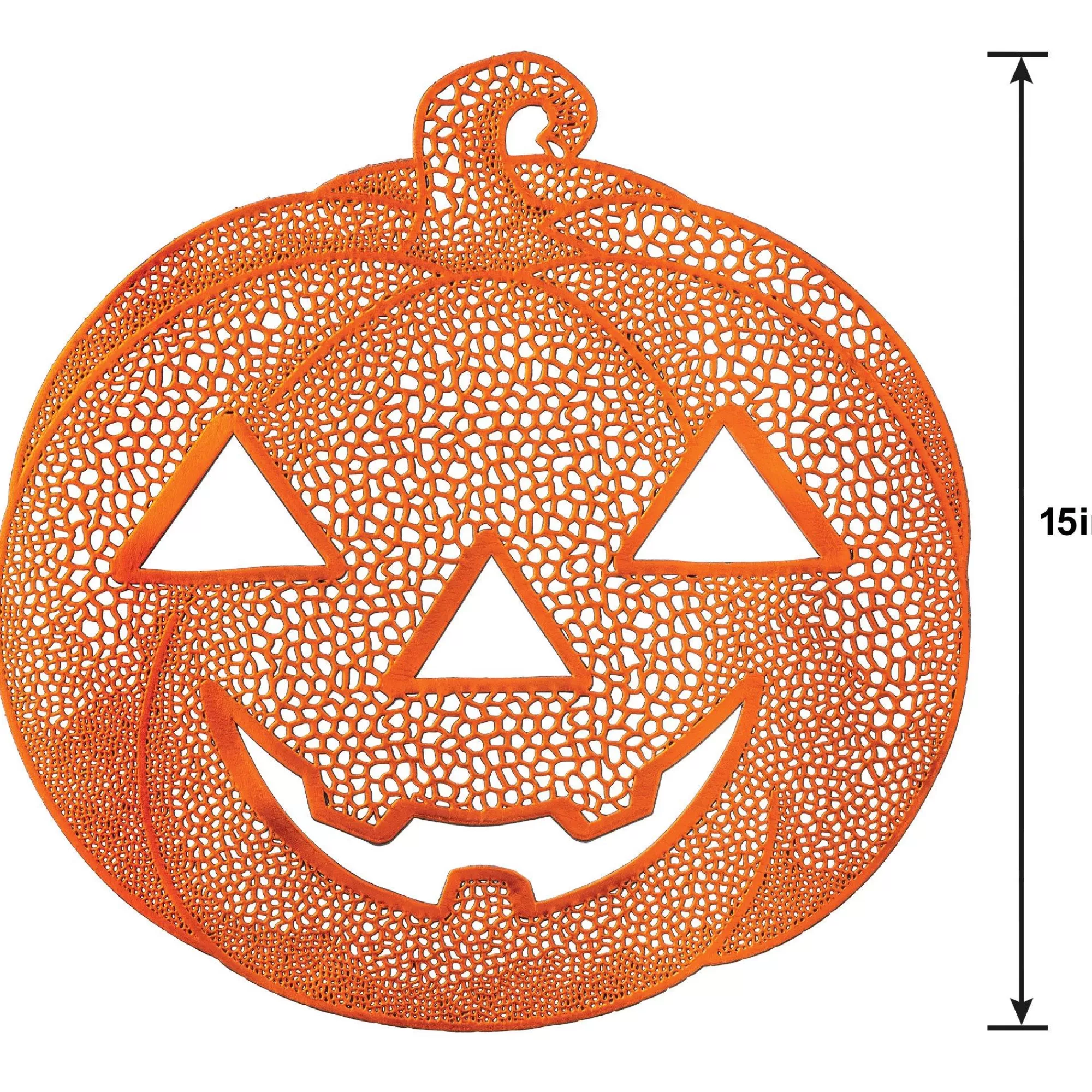 Party City Table Décor & Centerpieces | Jack-O'-Lantern Vinyl Placemat, 15In