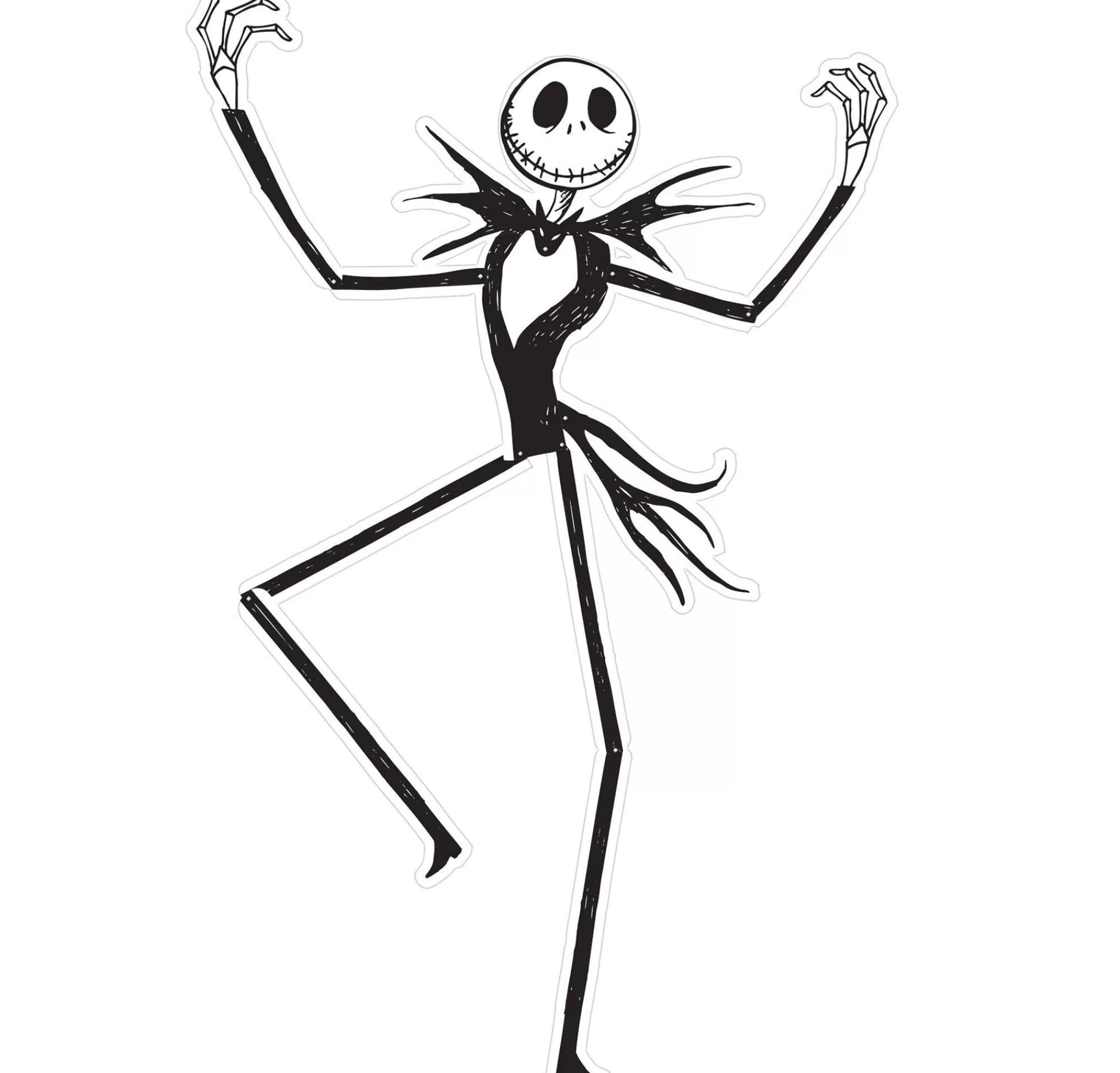 Party City Window & Wall Décor | Jointed Jack Skellington Cutout - The Nightmare Before Christmas