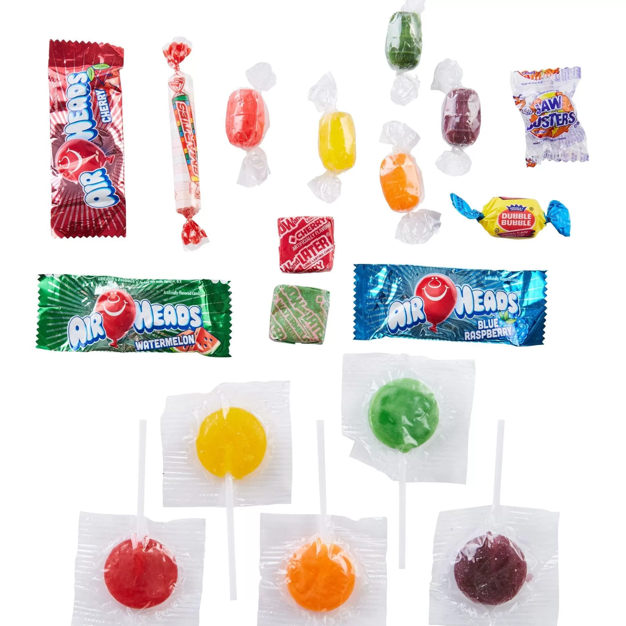 Airheads,Dubble Bubble,Smarties Bulk Candy-Kiddie Candy Mix, 142Pc