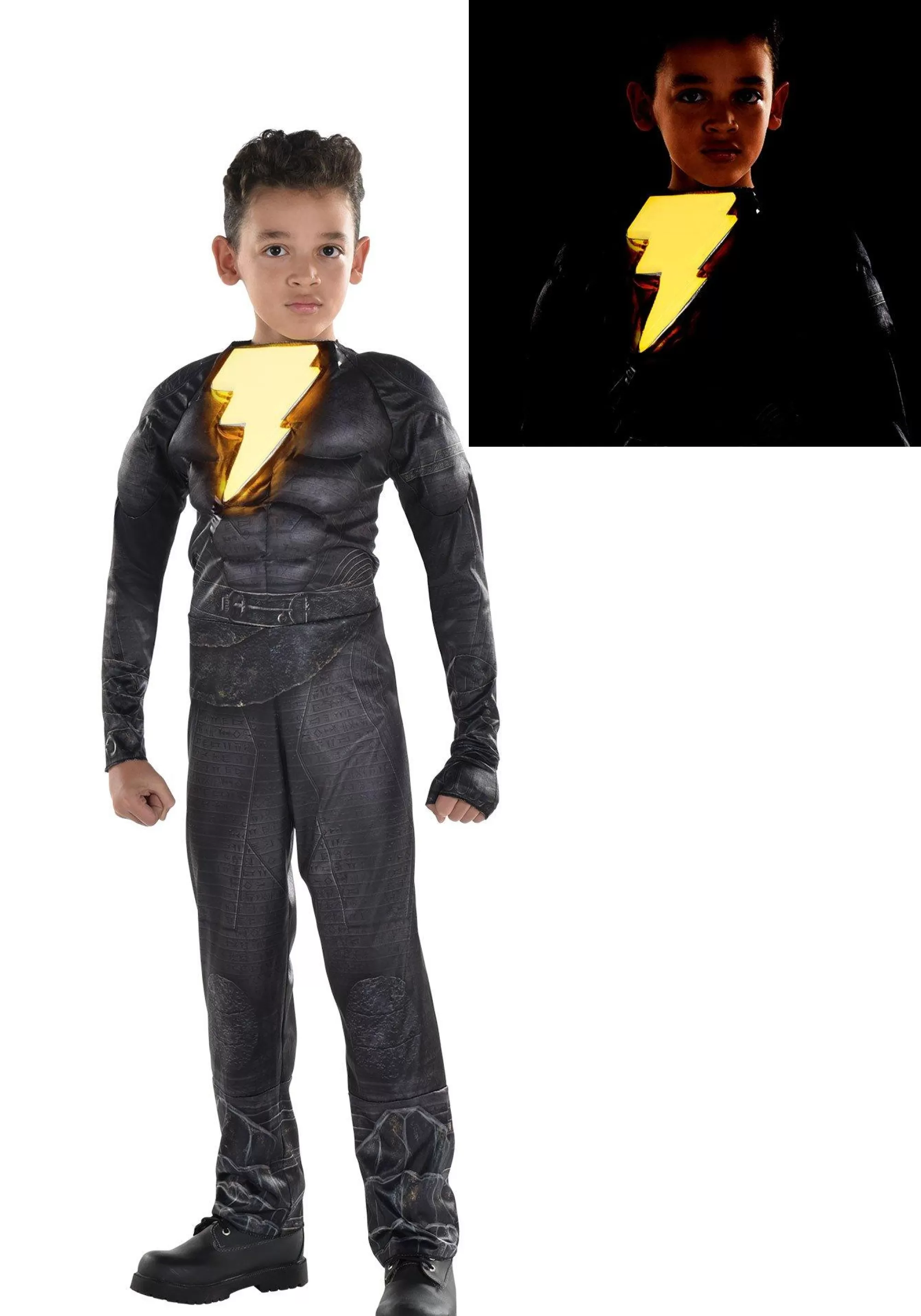 Boy Party City Superhero | Kids' Black Adam Muscle Costume