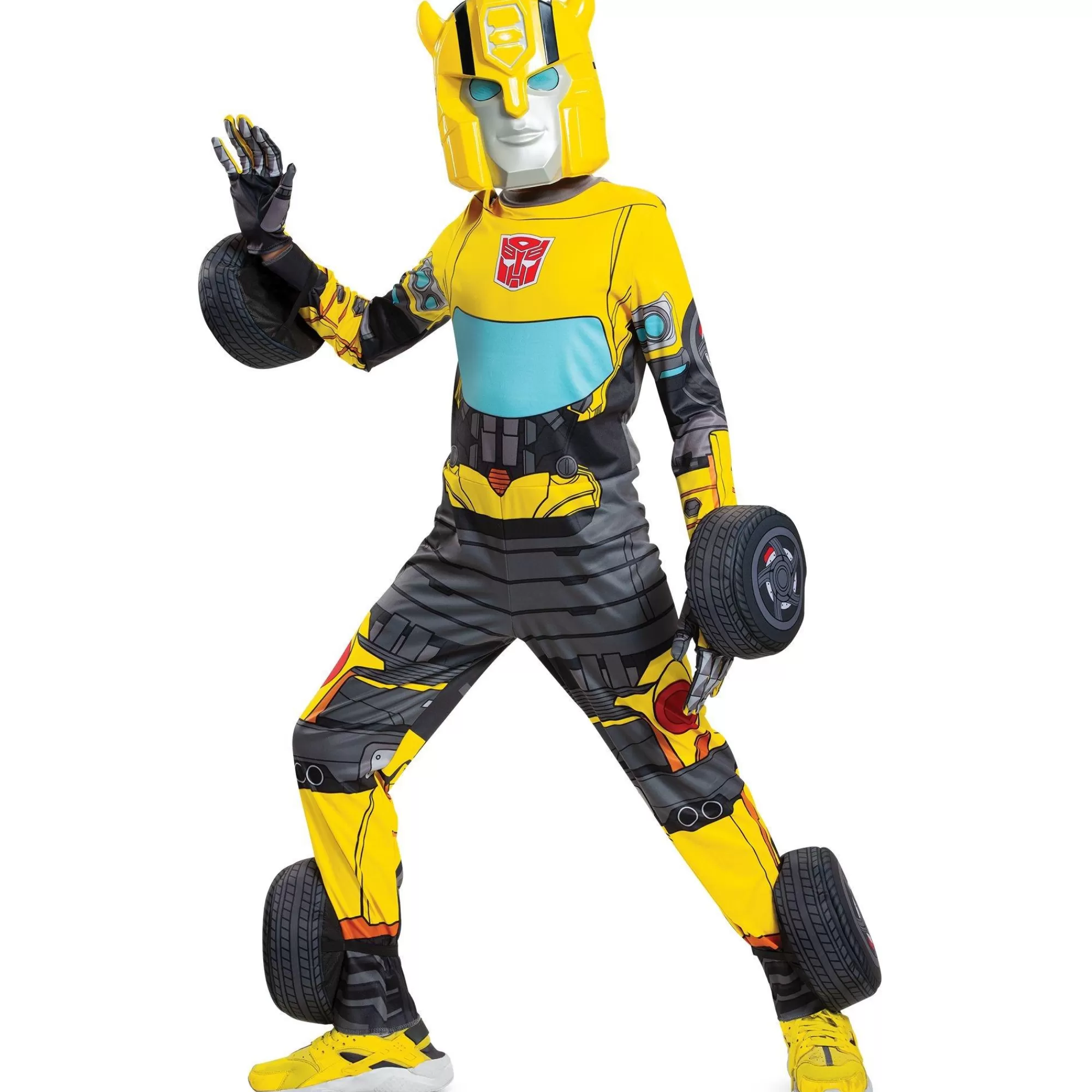 Boy Party City Superhero | Kids' Converting Bumblebee Deluxe Costume - Transformers