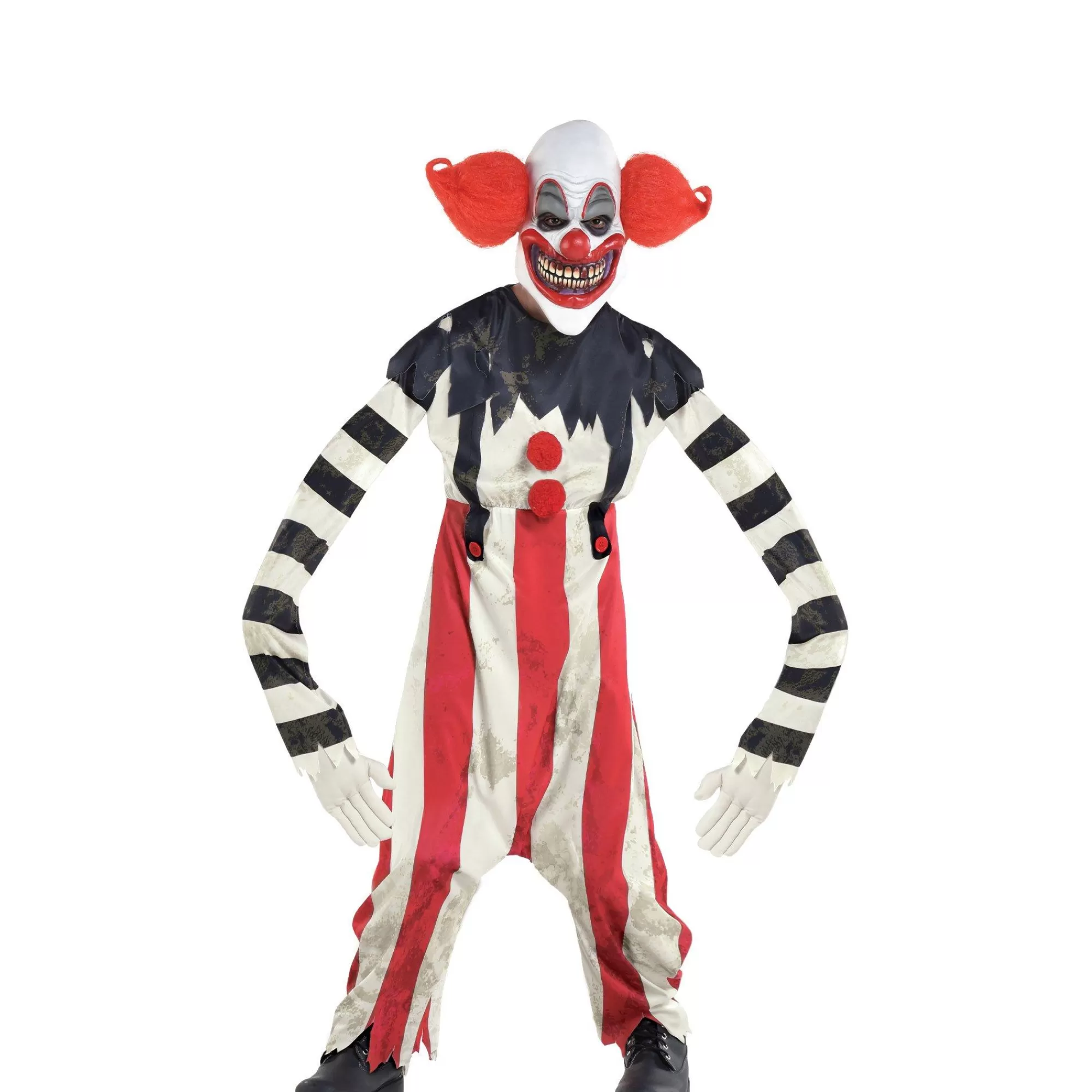 Boy Party City Scary | Kids' Creepy Long Armed Clown Illusion Costume