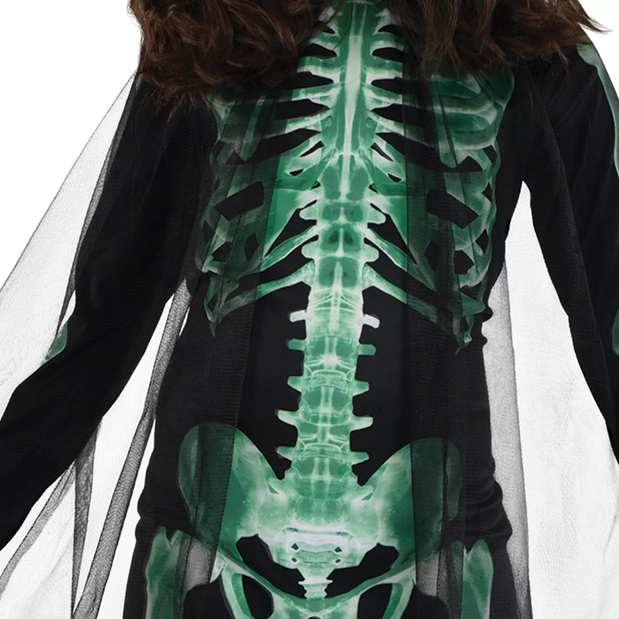 Girl Party City Scary | Kids' Glow-In-The-Dark Skeleton Glow Reaper Costume