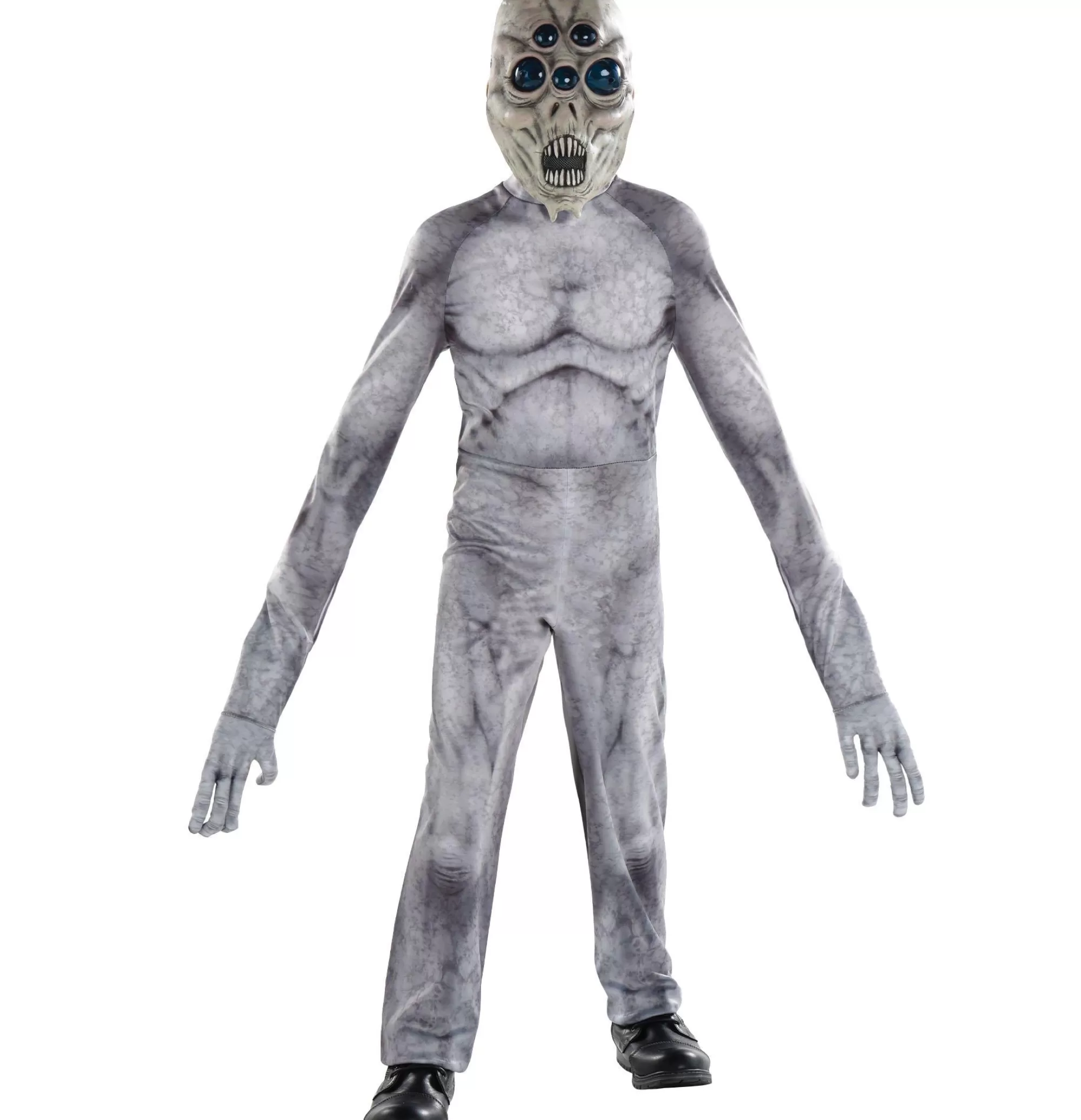 Boy Party City Scary | Kids' Gray Many-Eyed Alien Illusion Costume