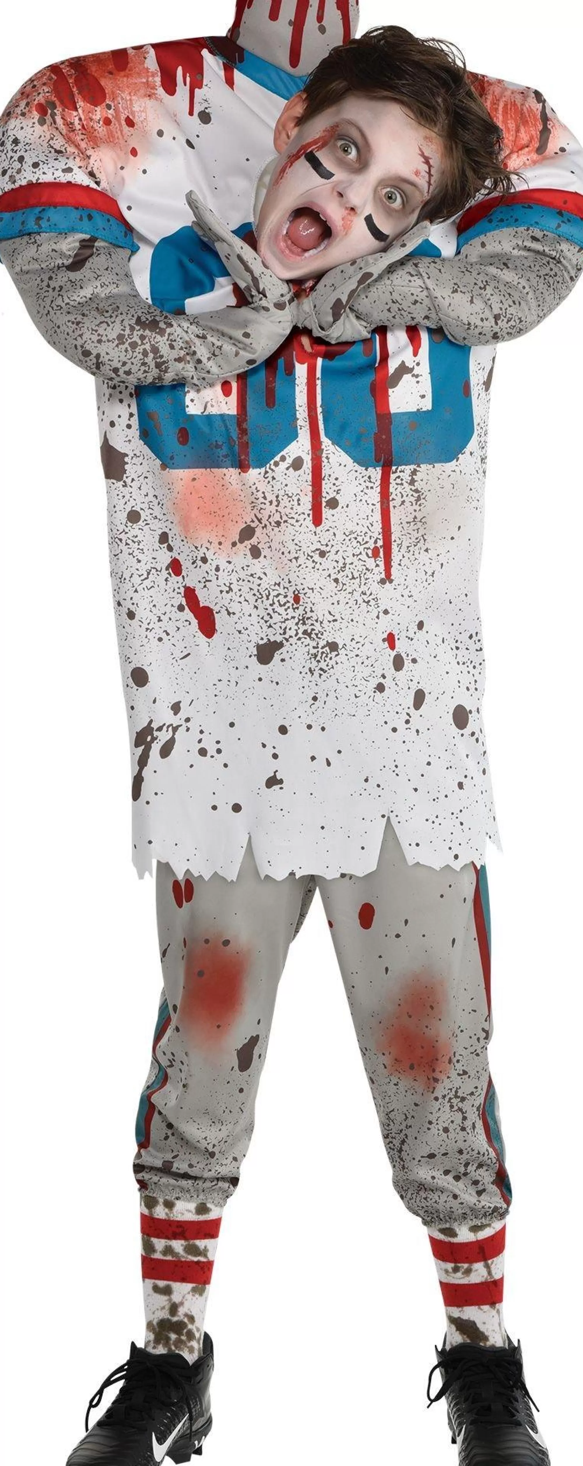 Boy Party City Scary | Kids' Headless Football Player Illusion Costume