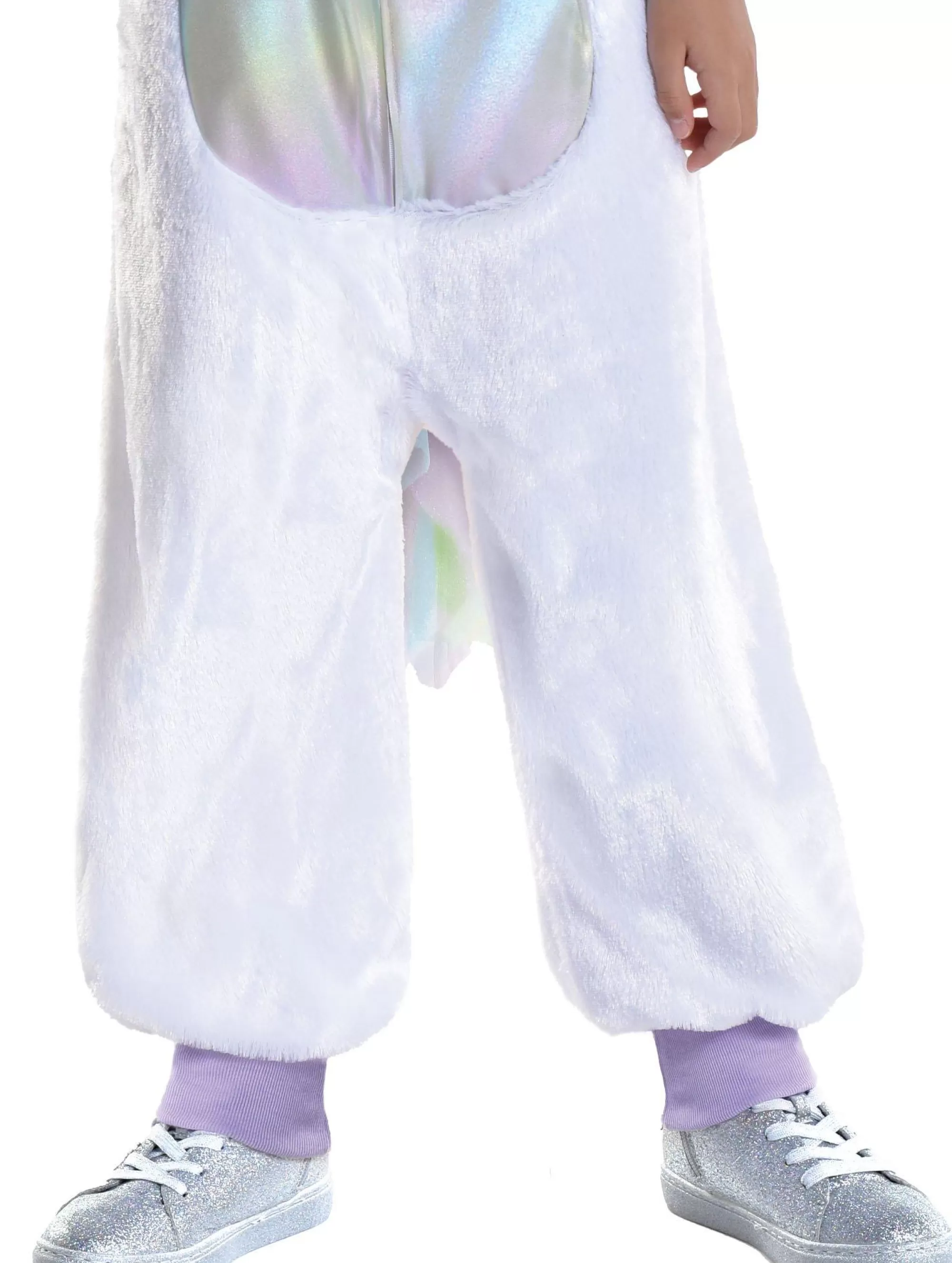 Girl Party City Animal & Bug | Kids' Iridescent Unicorn One Piece Zipster Costume