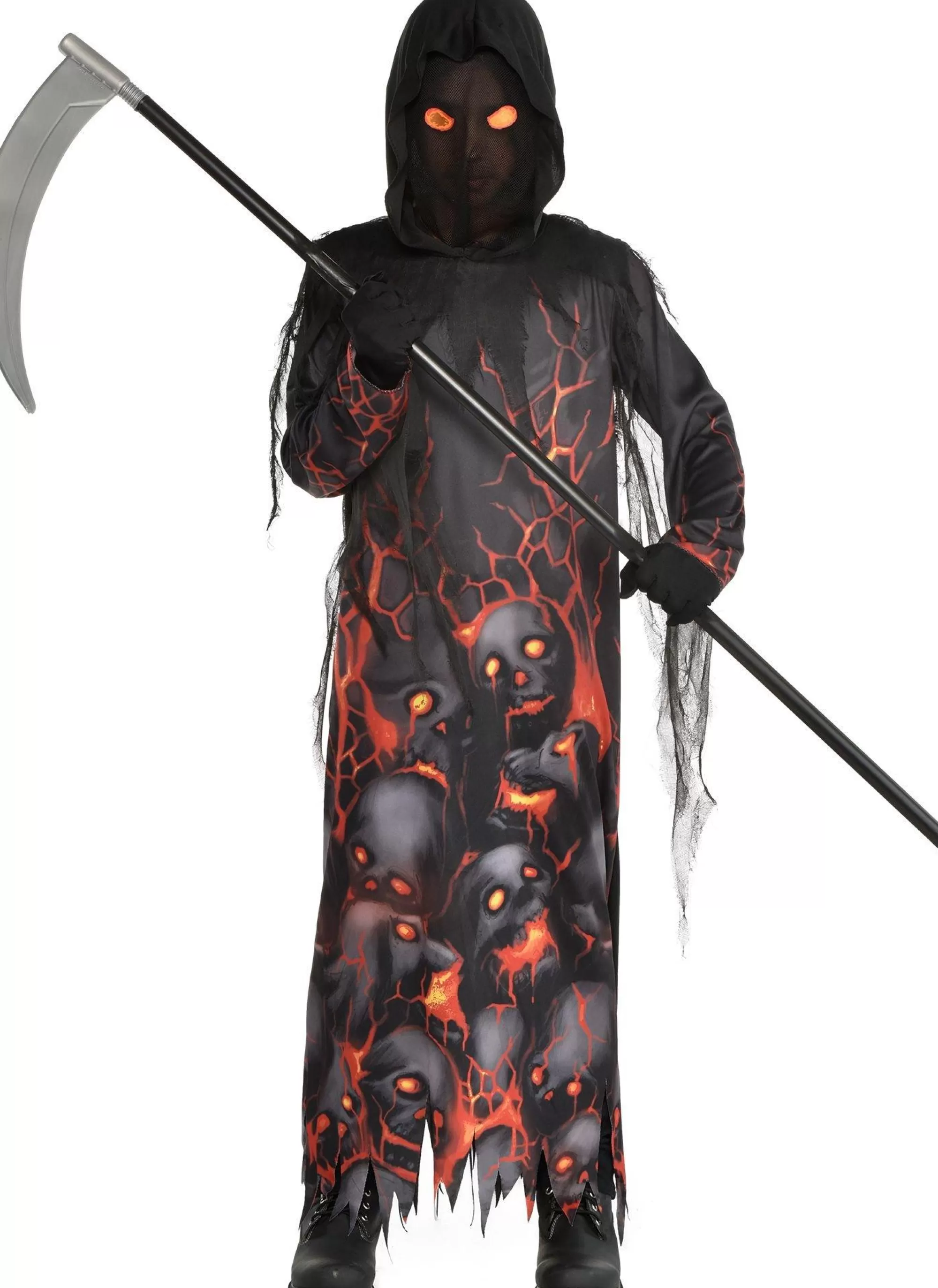 Boy Party City Scary | Kids' Lava Reaper Costume For Kids