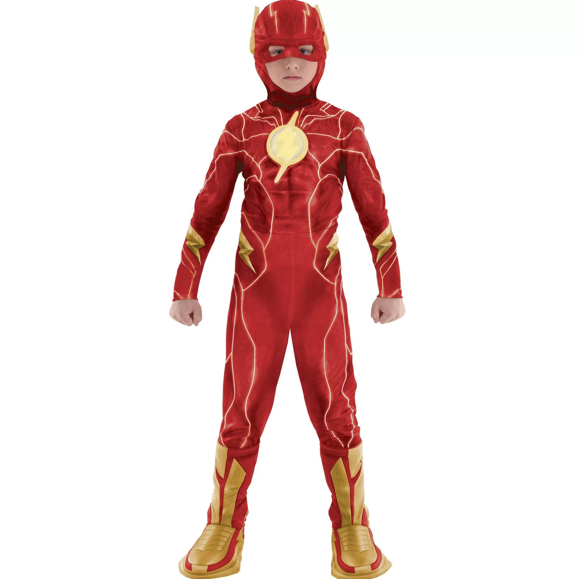 Boy Party City Superhero | Kids' Light-Up The Flash Costume - Dc Studios