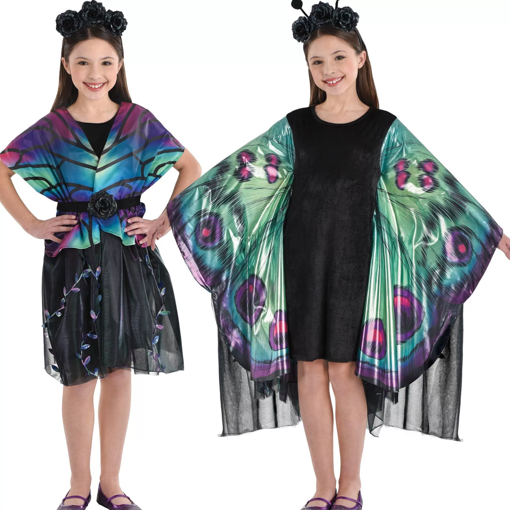 Girl Party City Animal & Bug | Kids' Midnight Butterfly Transforming Costume